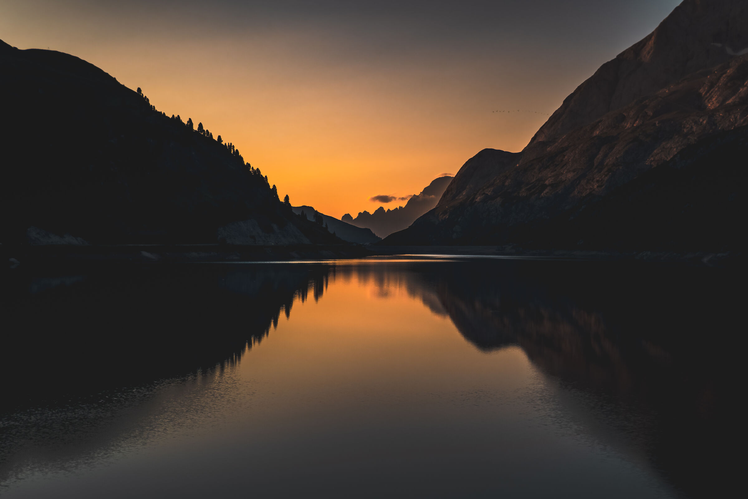 Awakening at the Fedaia Pass