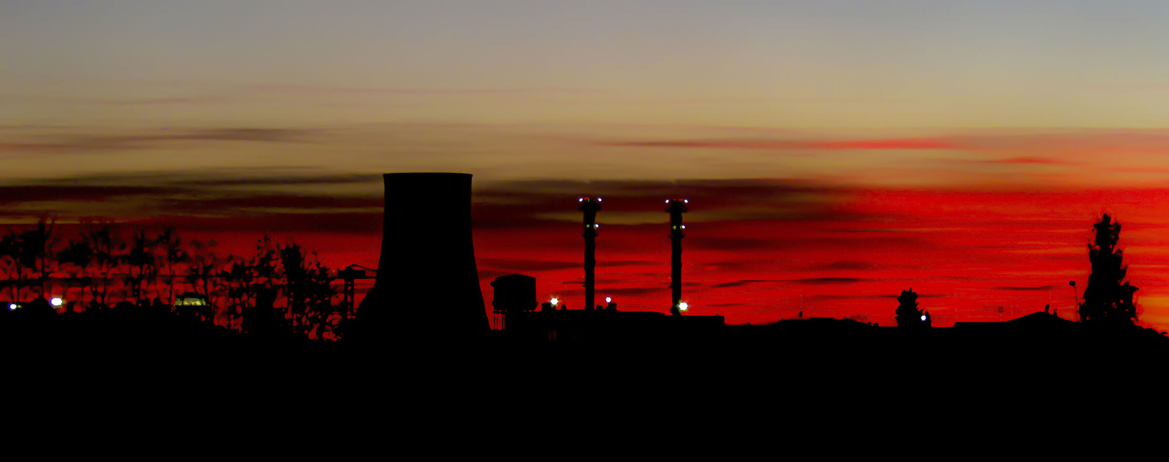 Red in the evening ........