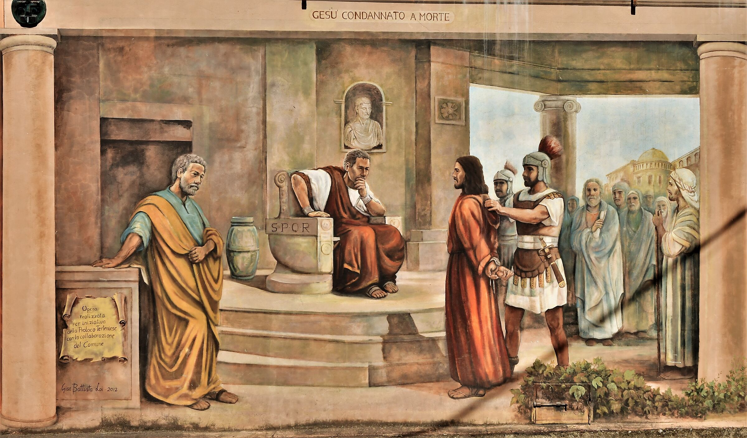 altro murale a Tertenia in Sardegna