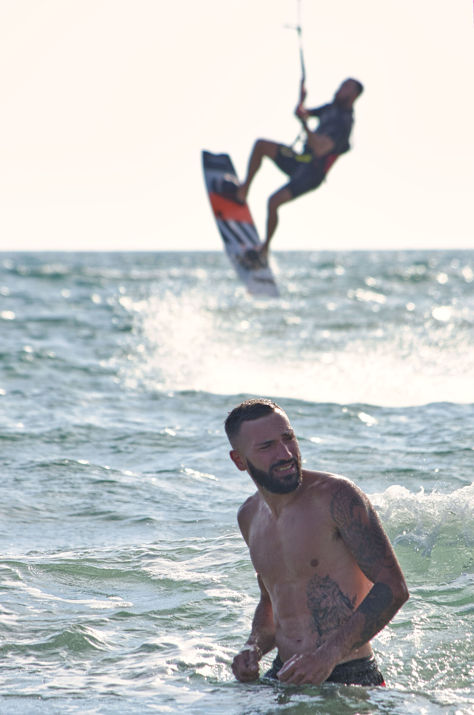 Kitesurfing