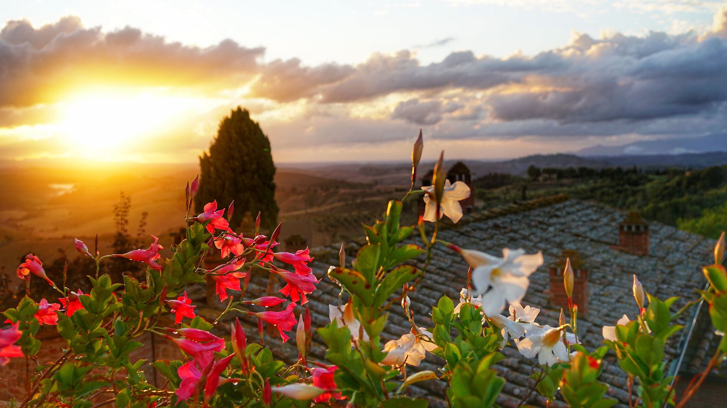 Tramonto a Castelfalfi