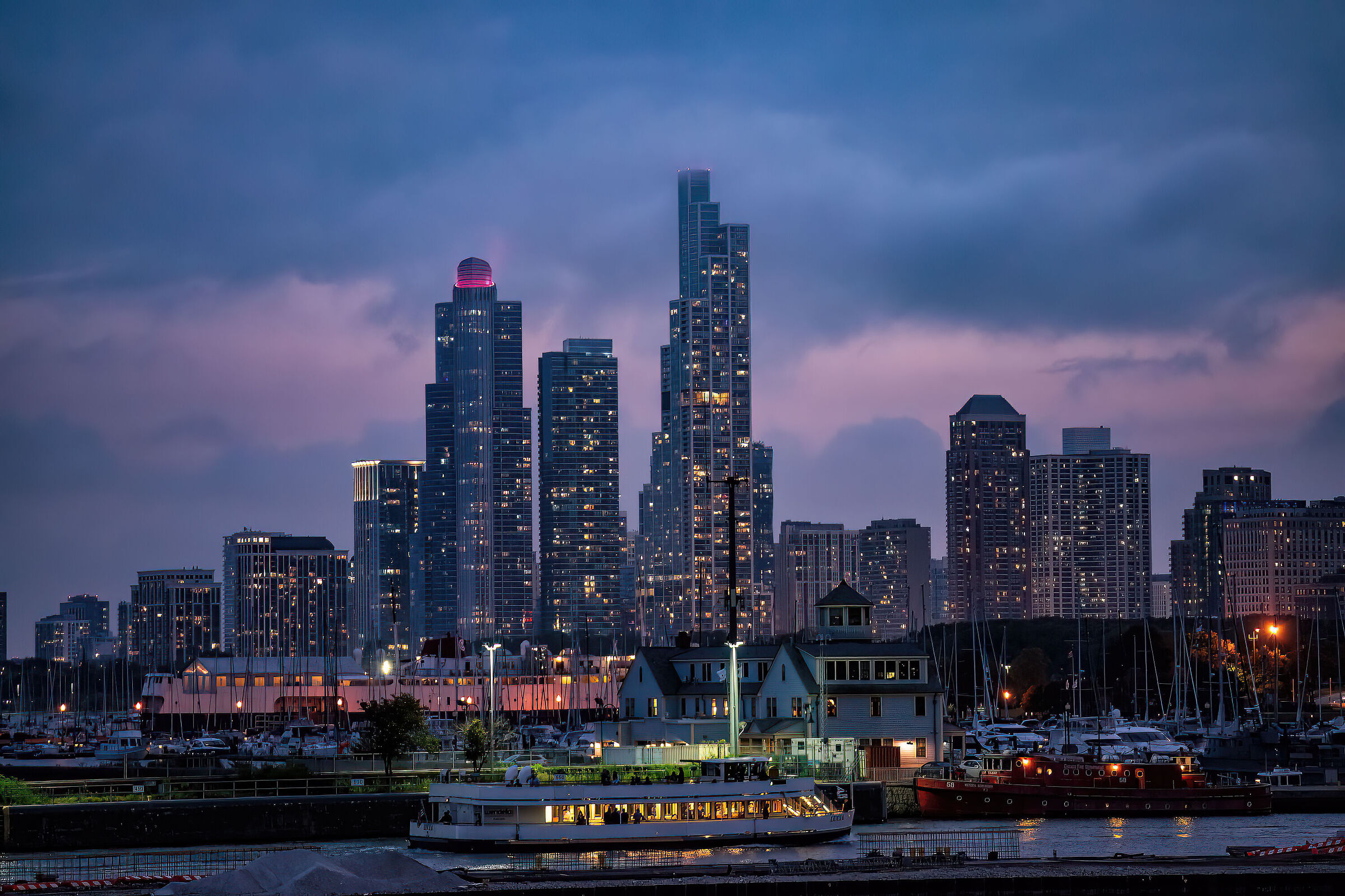 Chicago Skyline from Navy Pier
