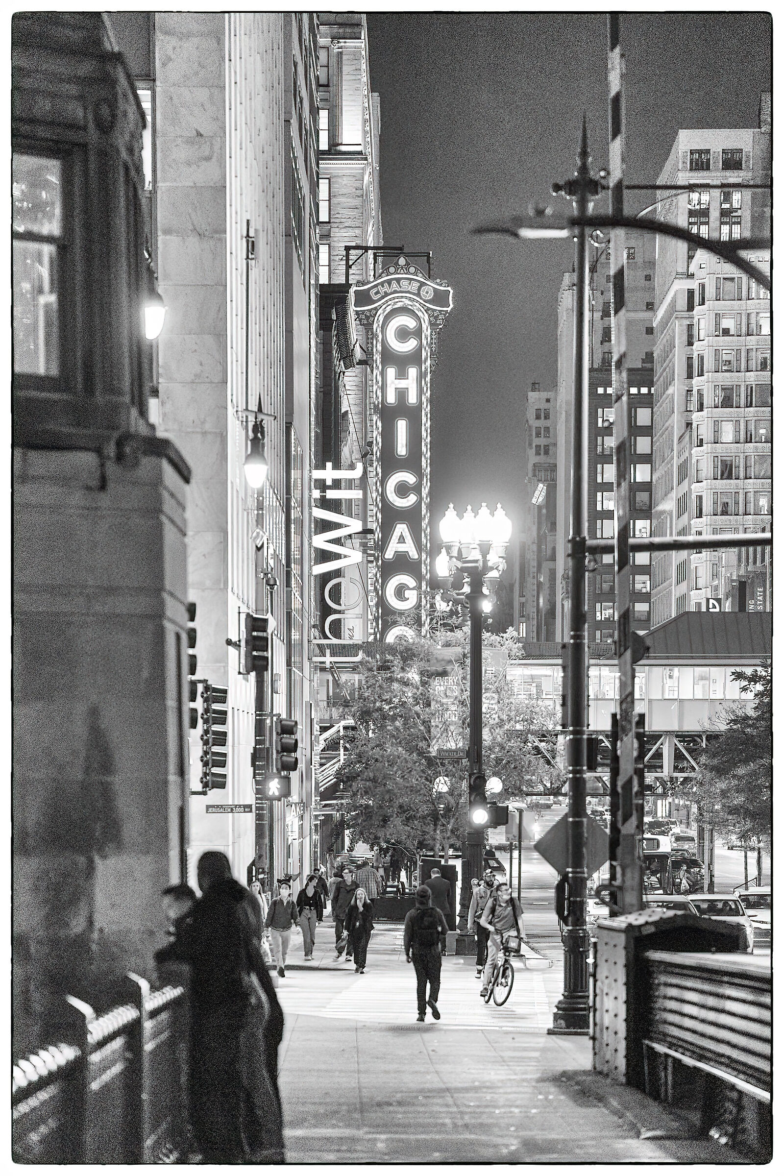 Chicago illuminated sign