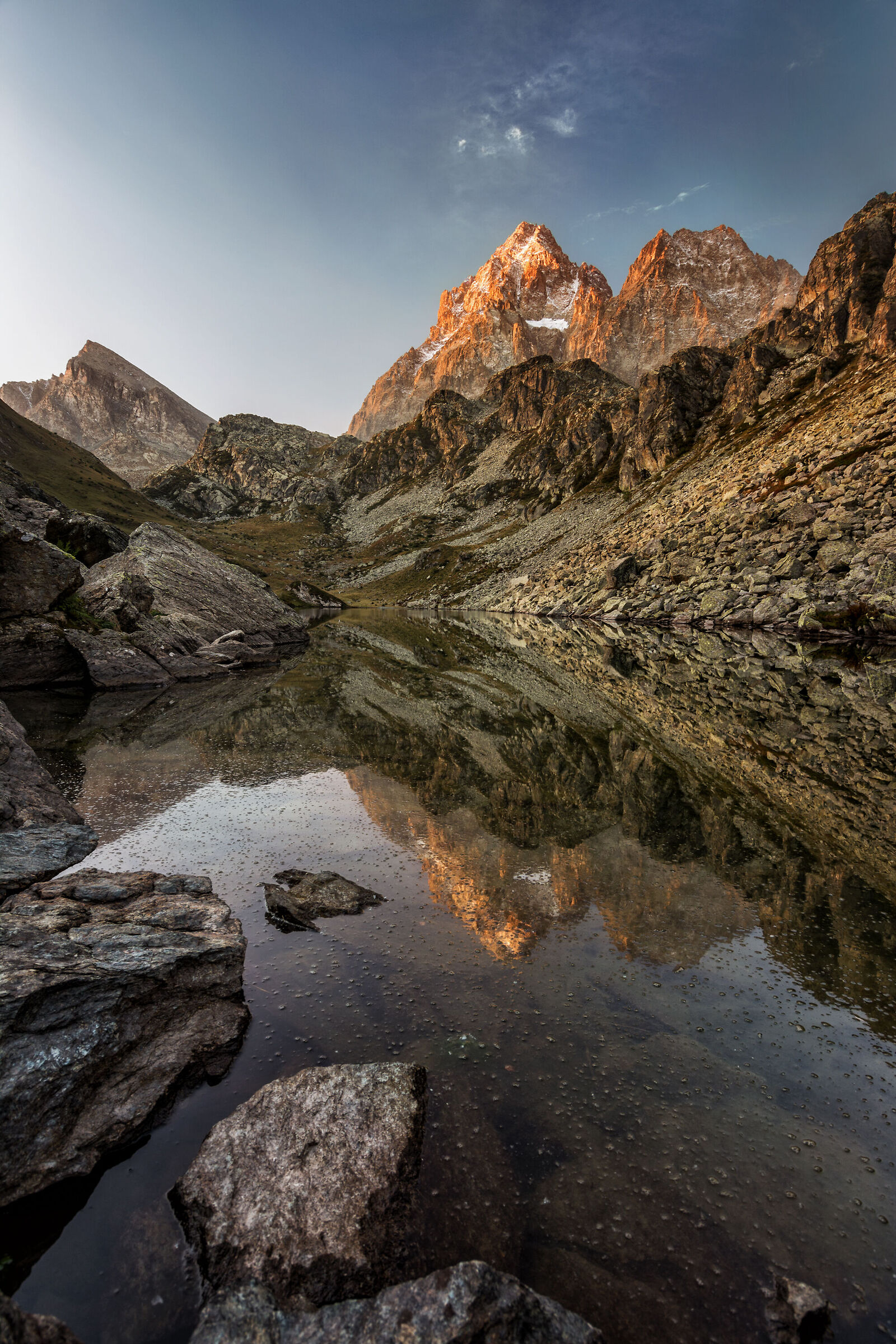 Alba al lago Fiorenza