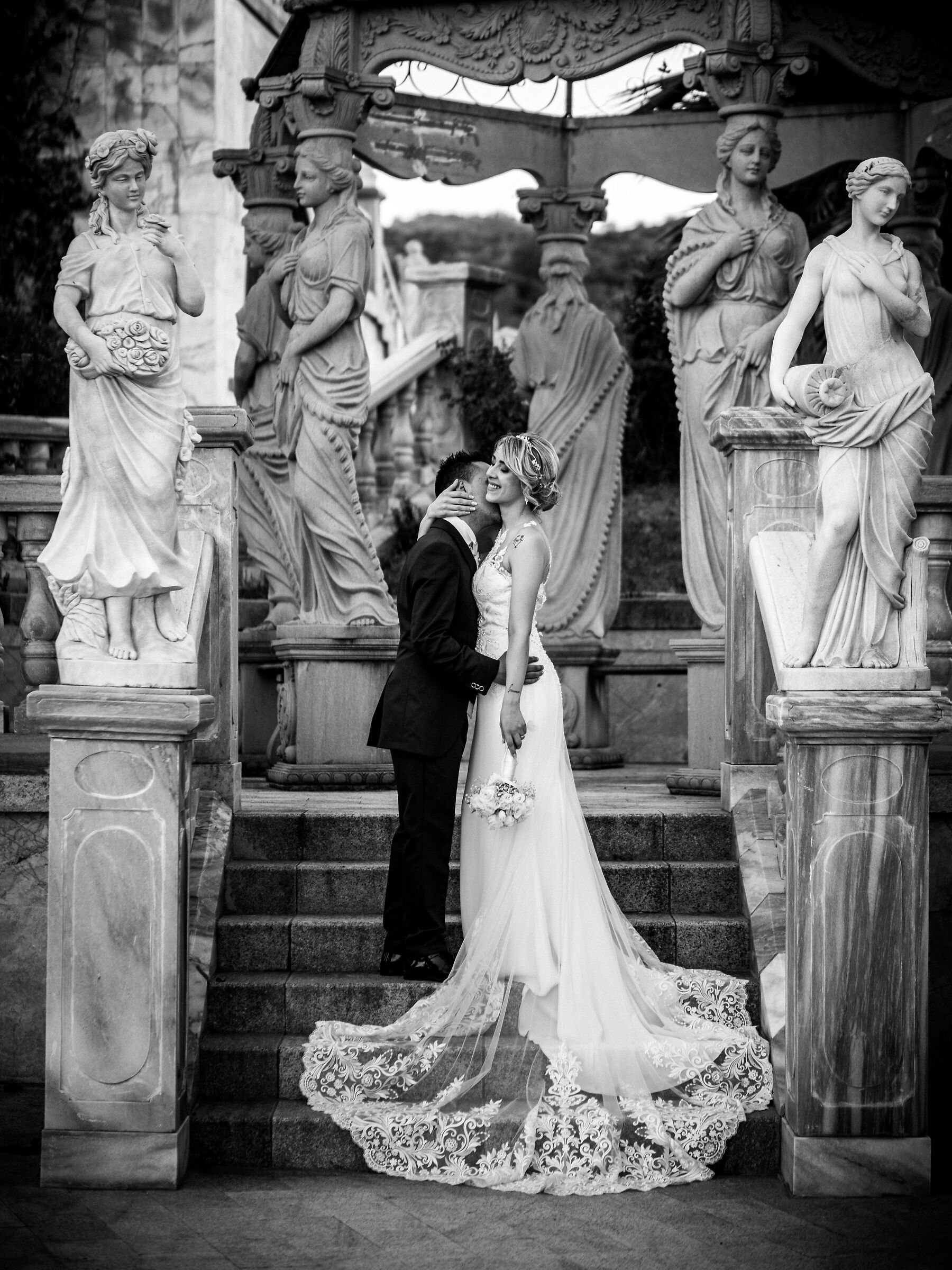 Among still cold statues we were emotion.