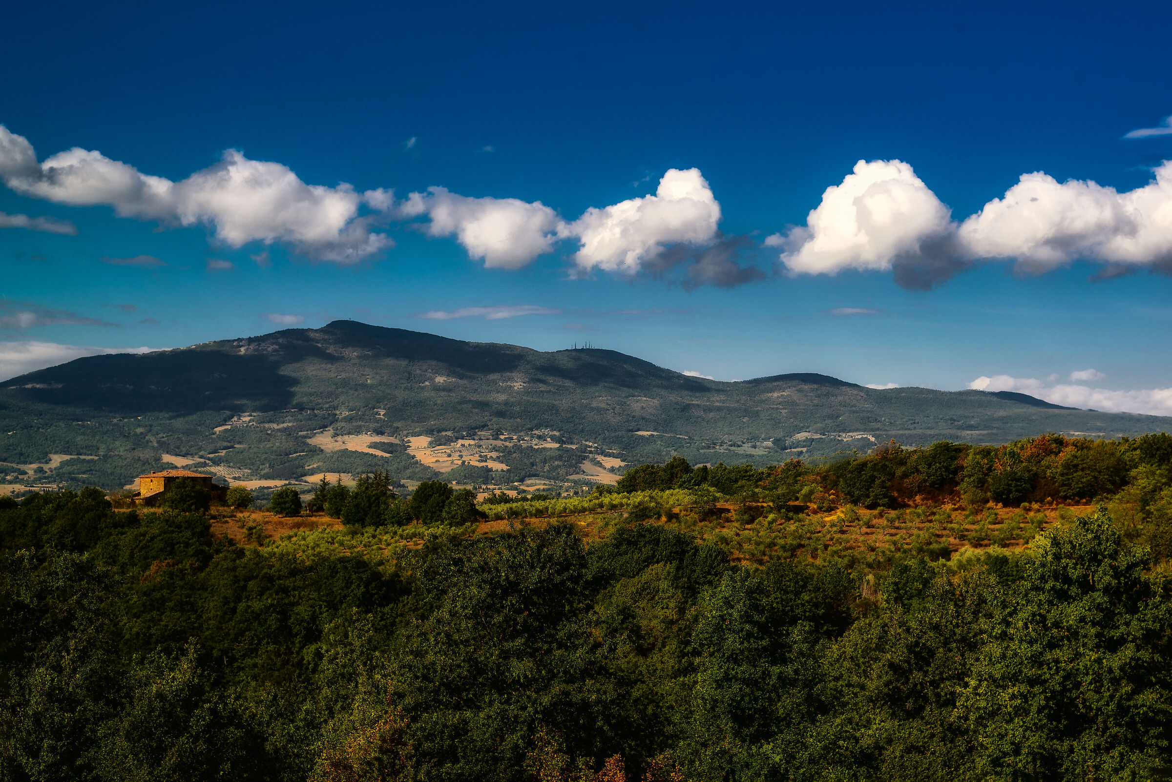 tra umbria e toscana sullo sfondo monte cetona(si)