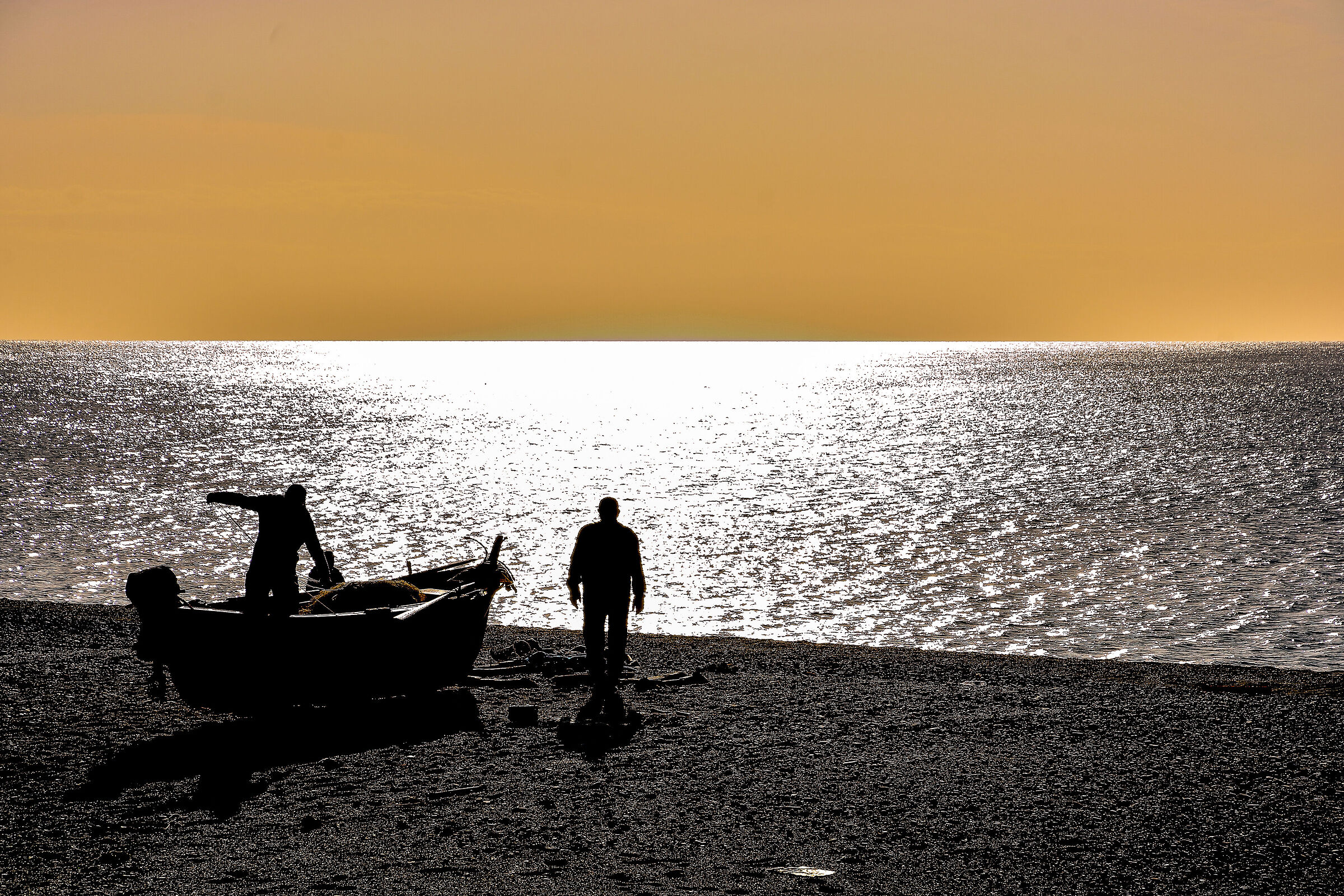 Fishermen in Calabria