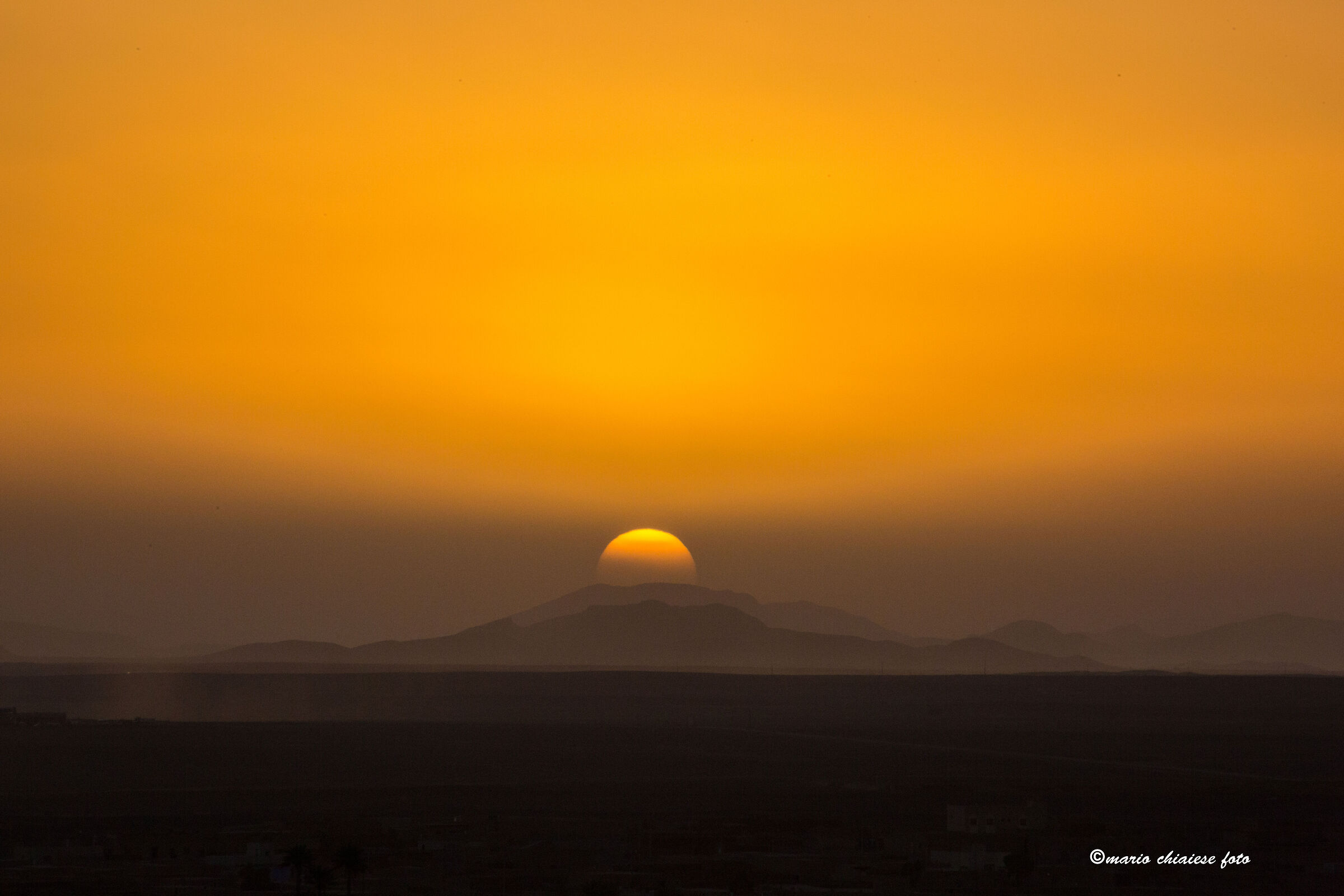 SUNSET OVER THE DUNES