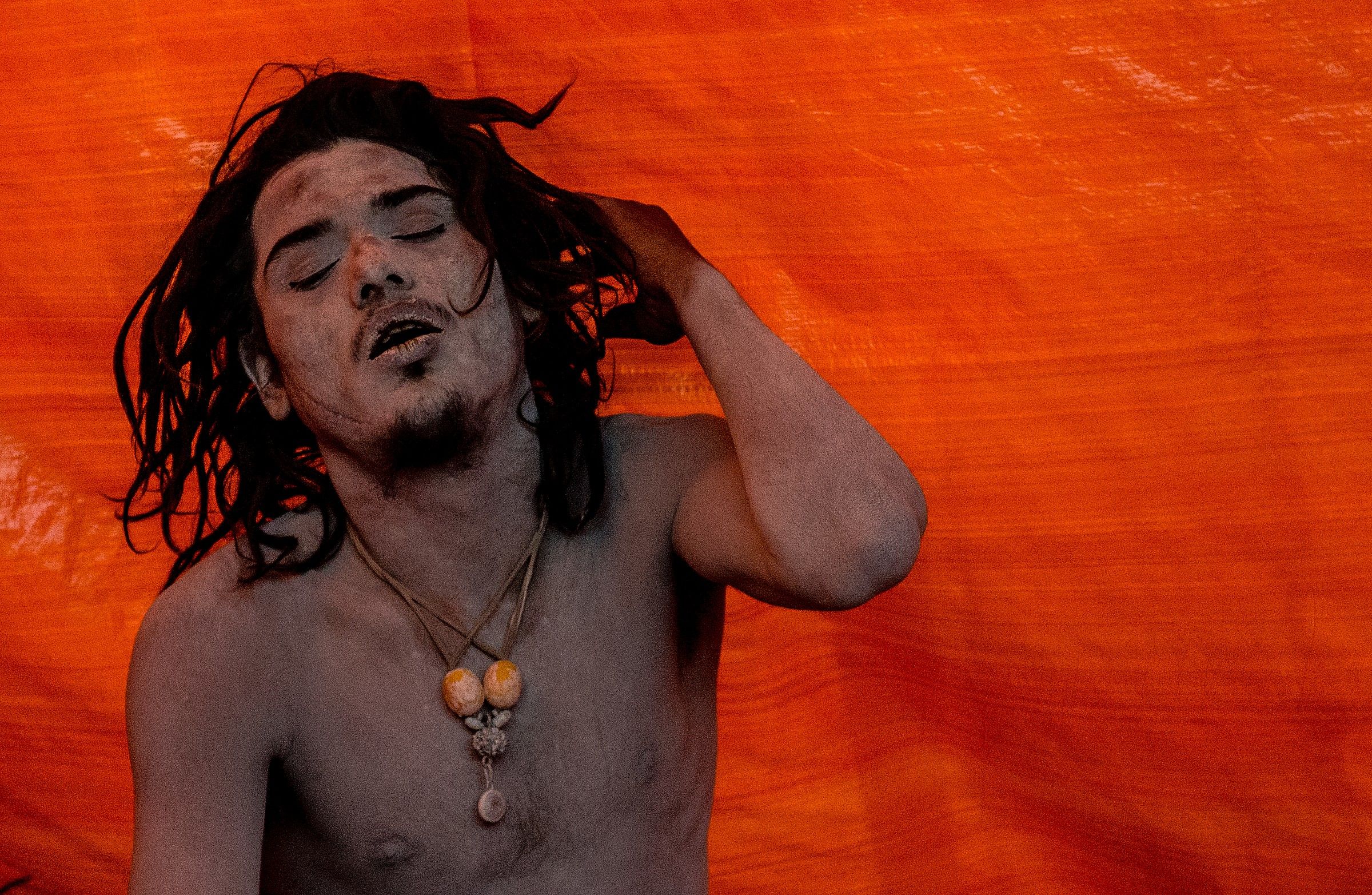 India Allahabad: Giovane Naga shivaiti