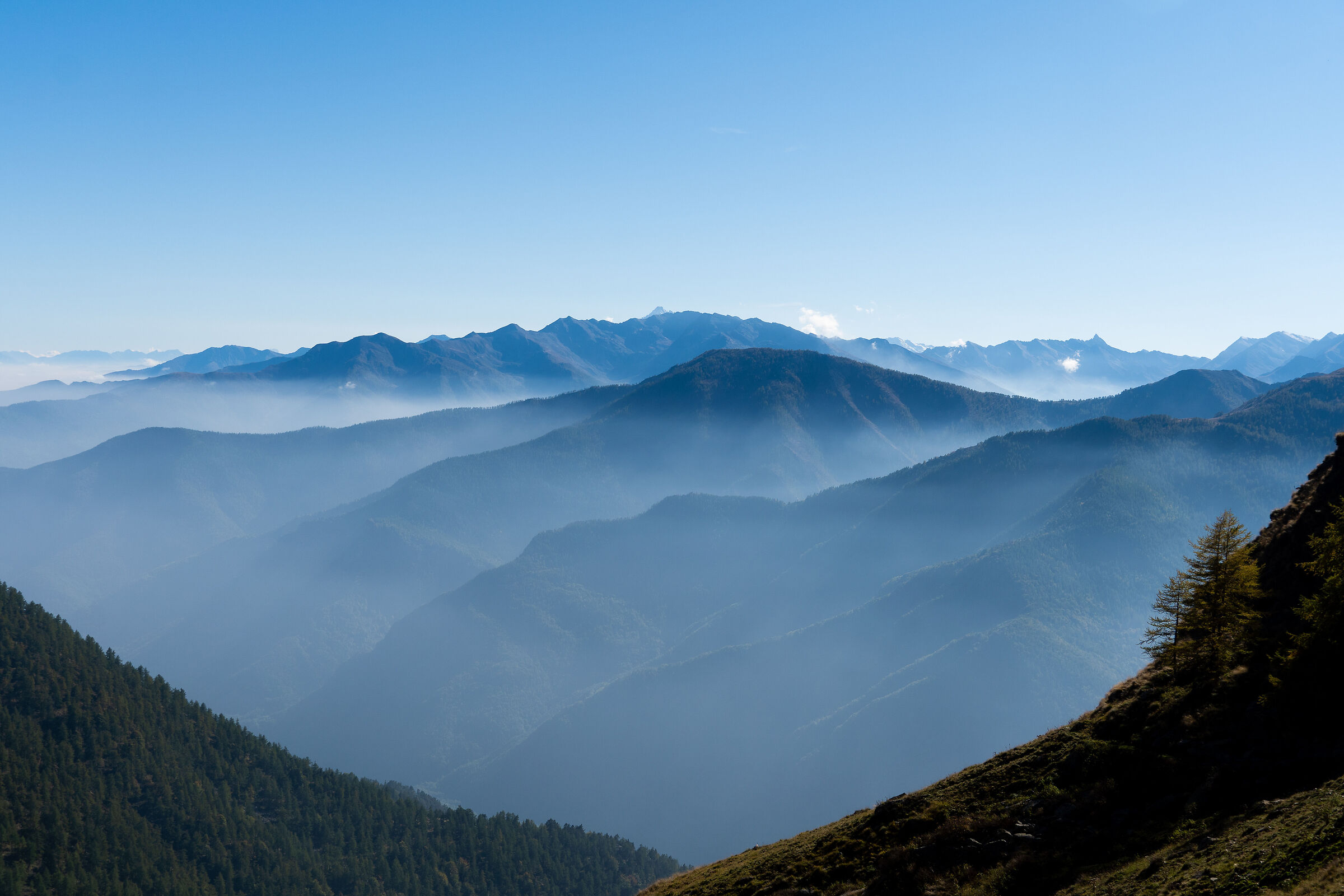 View from the Selleries refuge