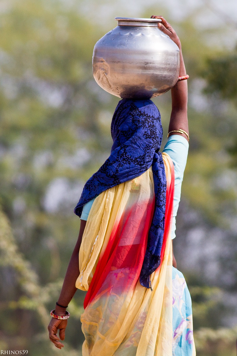 Taking water .. home ..