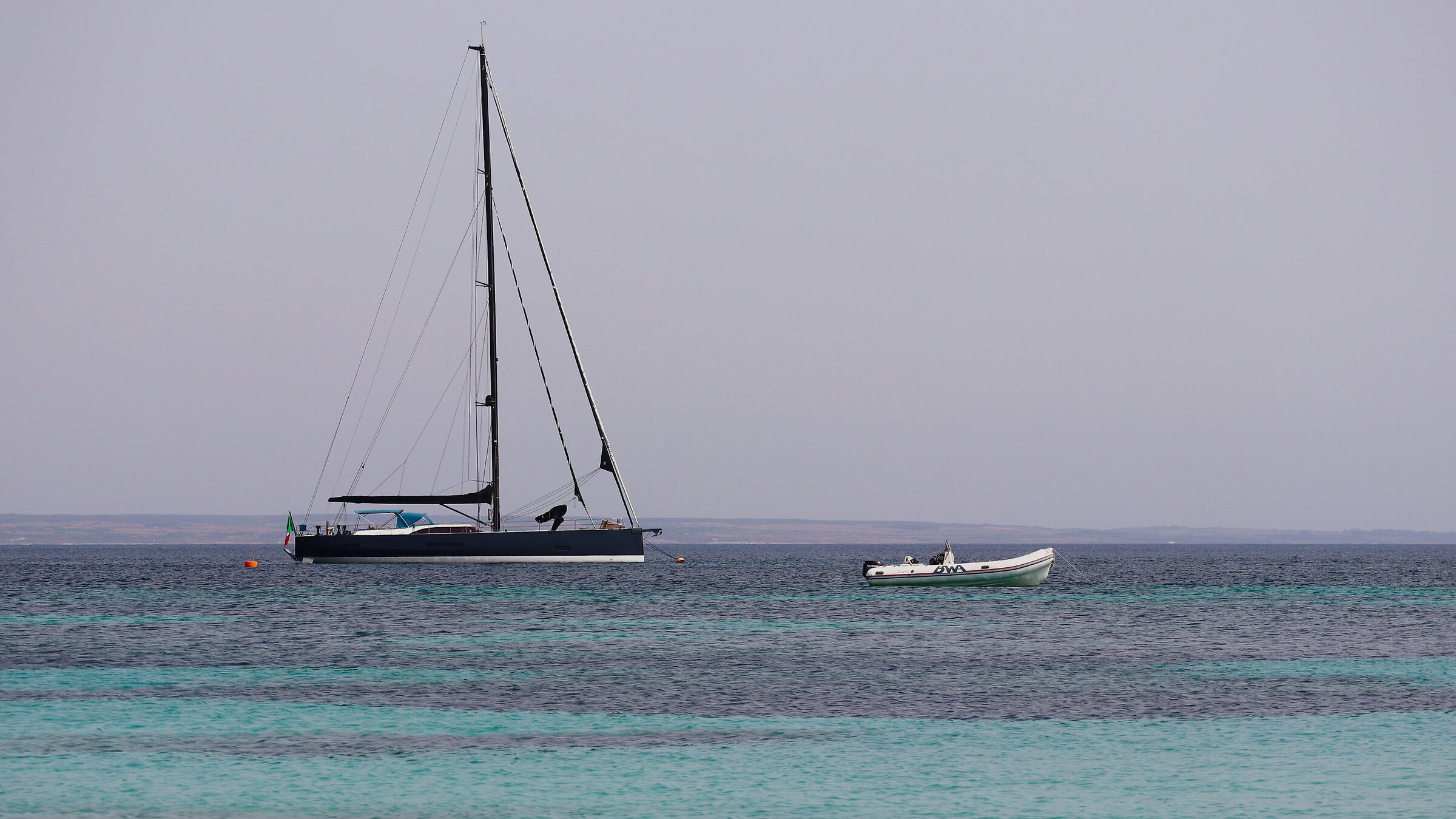 Gulf of Oristano -from the island of Mal di Ventre