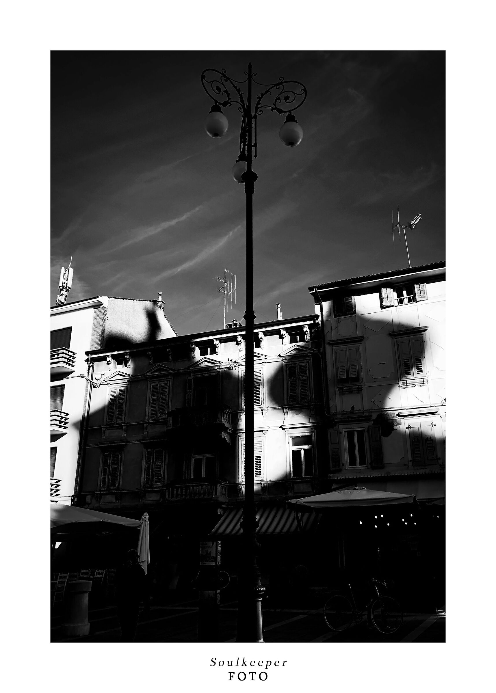 Shadows over the city.