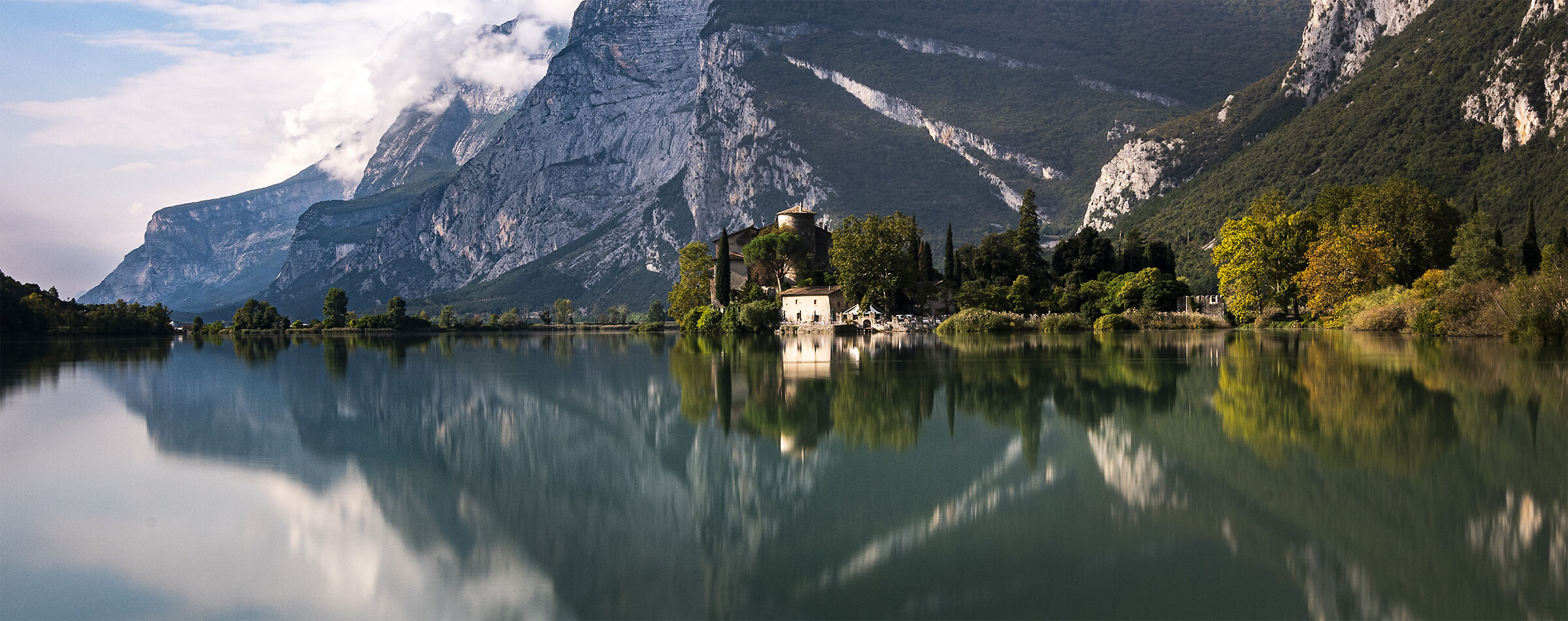 Panoramica del lago di Toblino