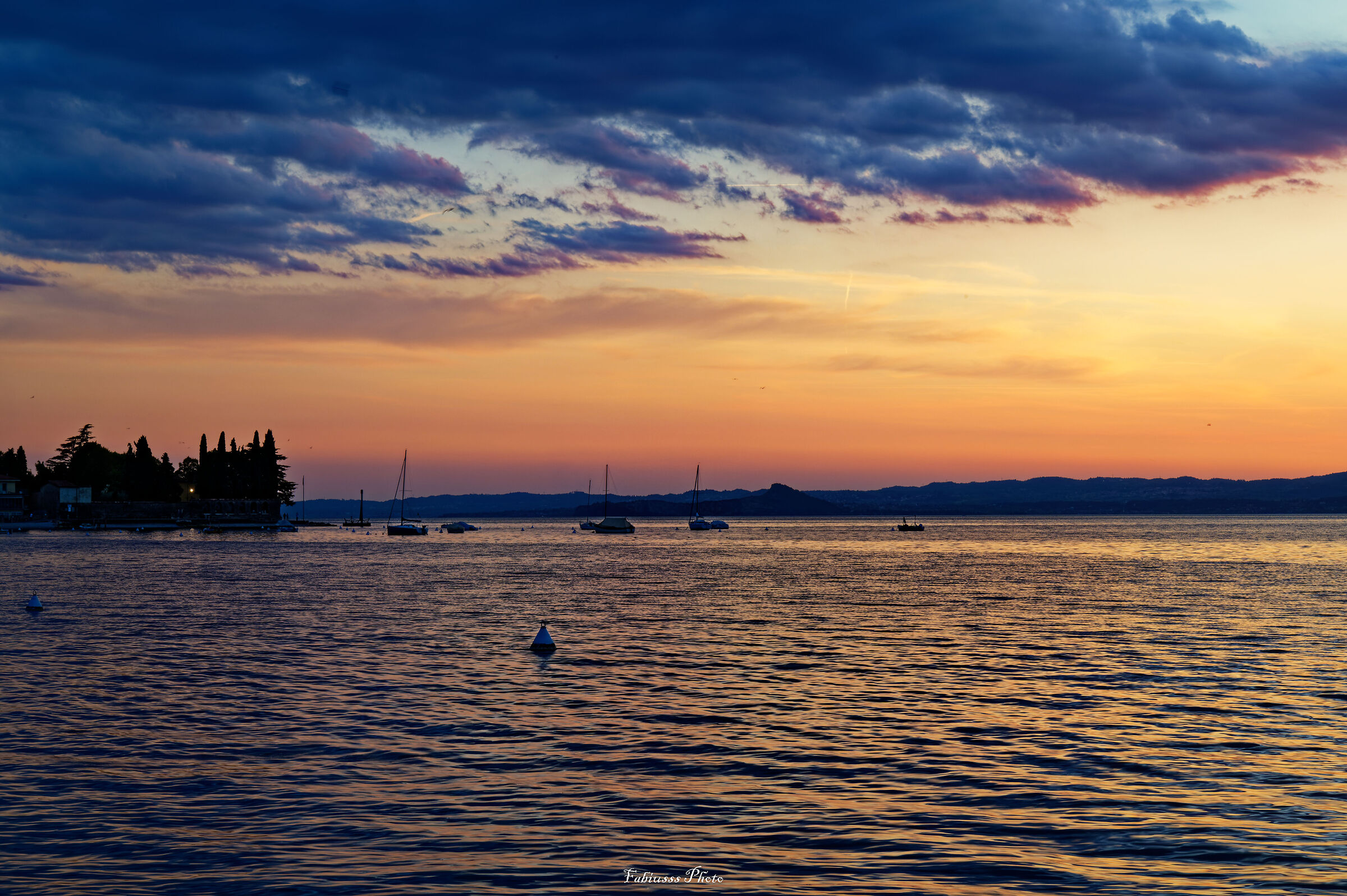 Tramonto di fuoco - Torri del Benaco