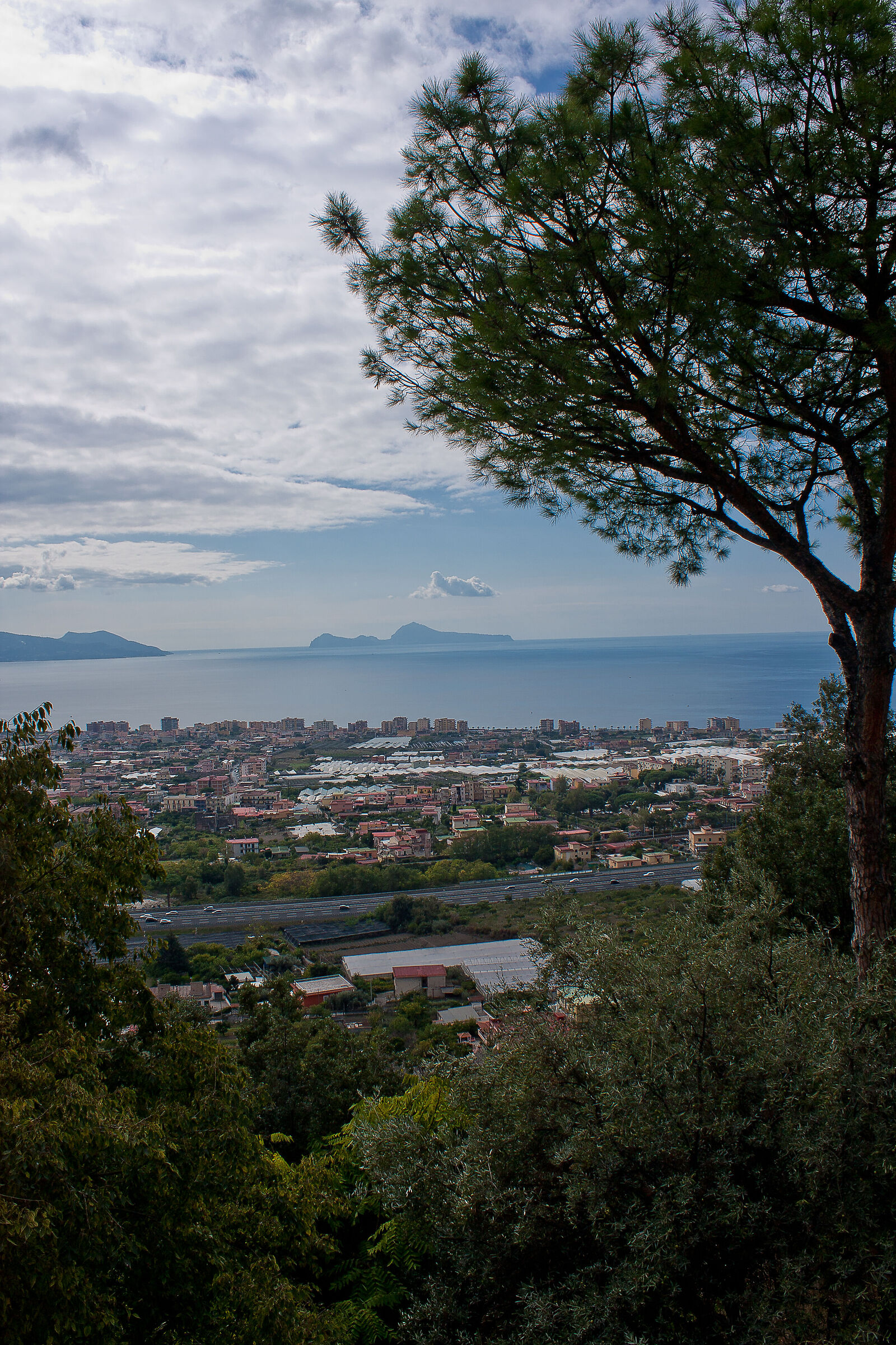 capri from the hill of sant alfonso