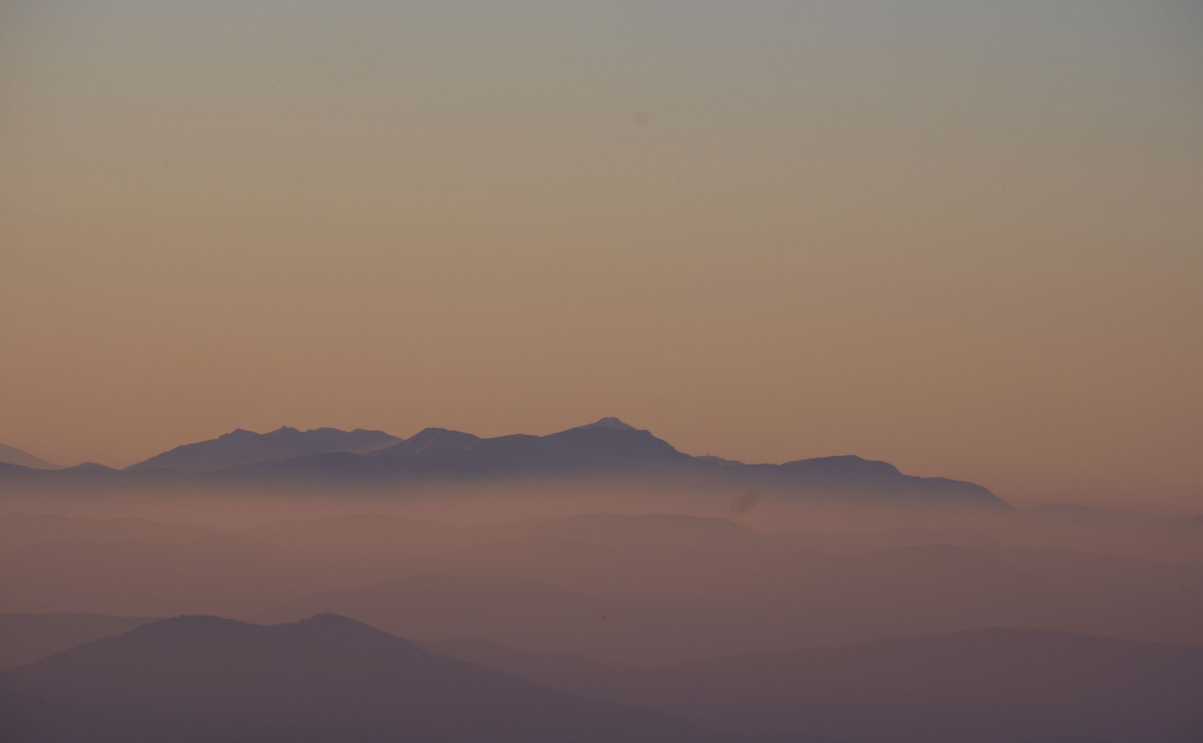 Sagome al tramonto
