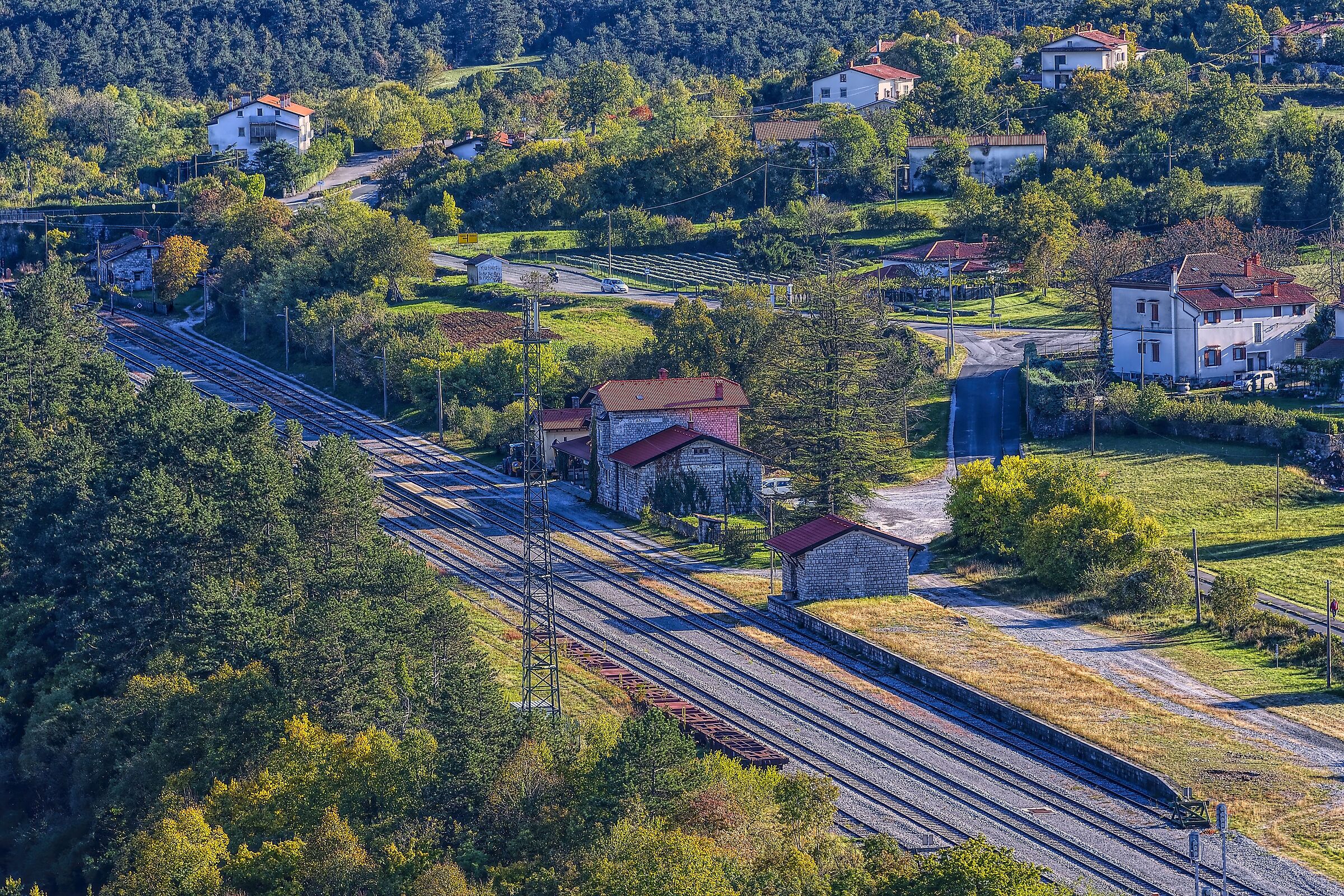Small train station