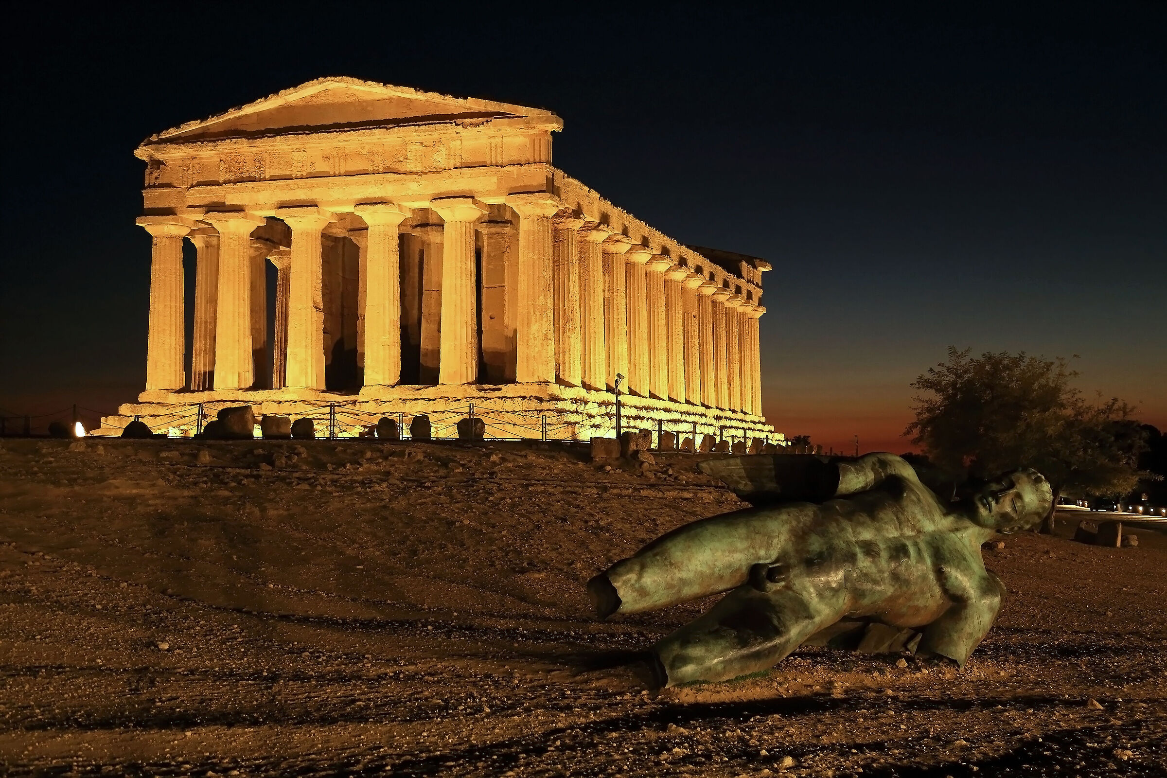 The Temple of Concordia and the Fallen Icarus