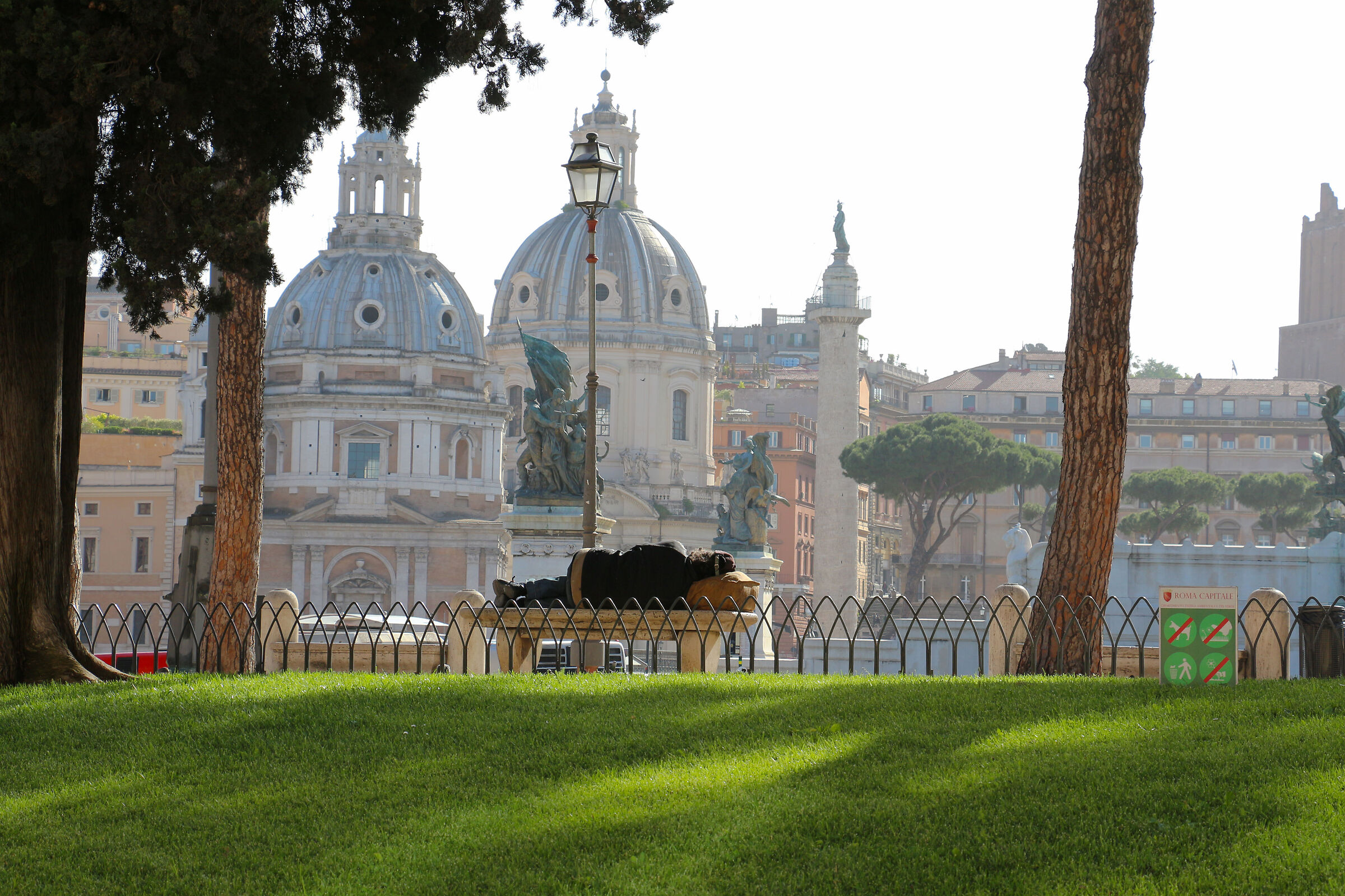 Mattino sulla piazza Venezia