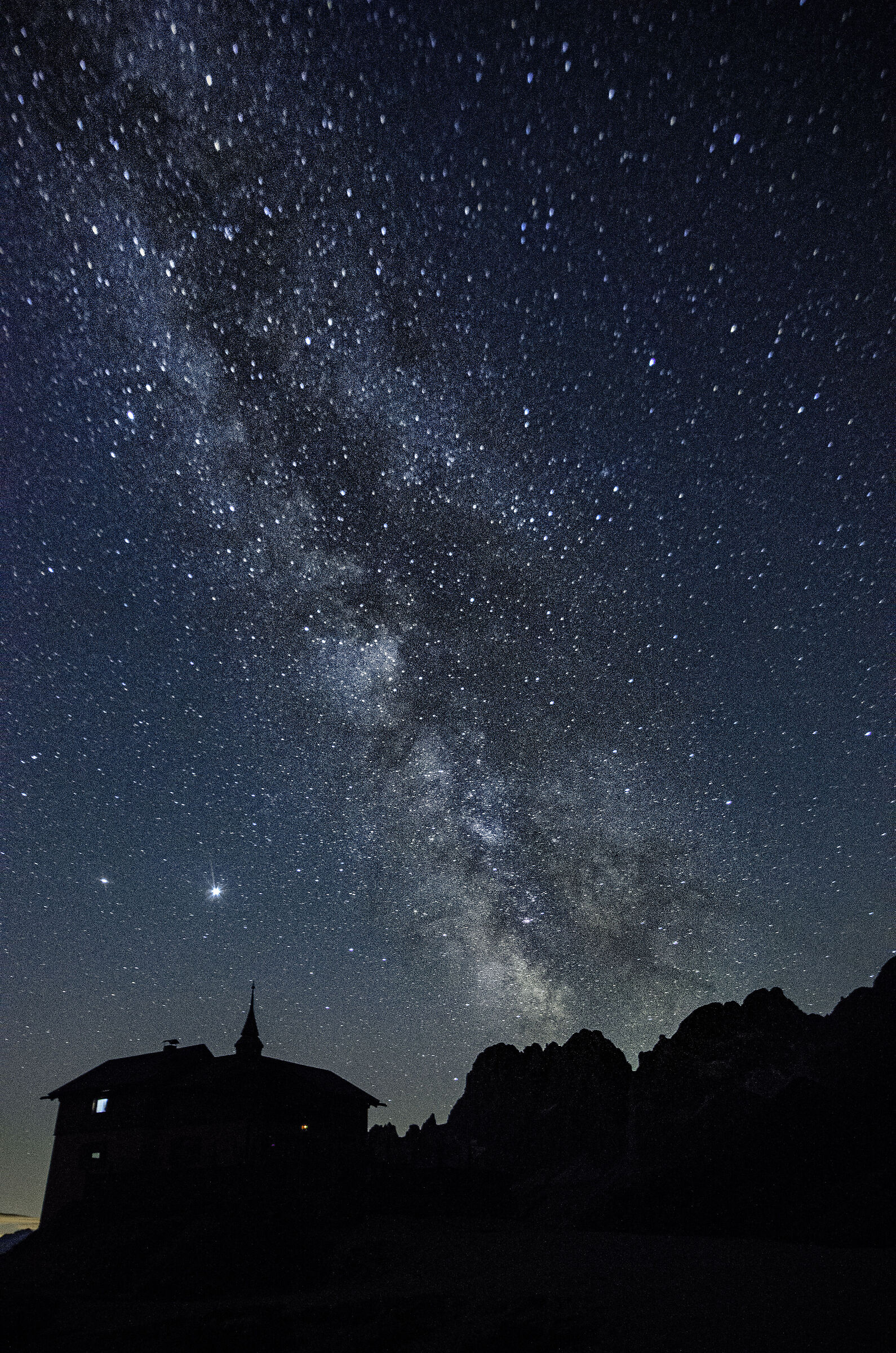 Milky way over Paul Preuss