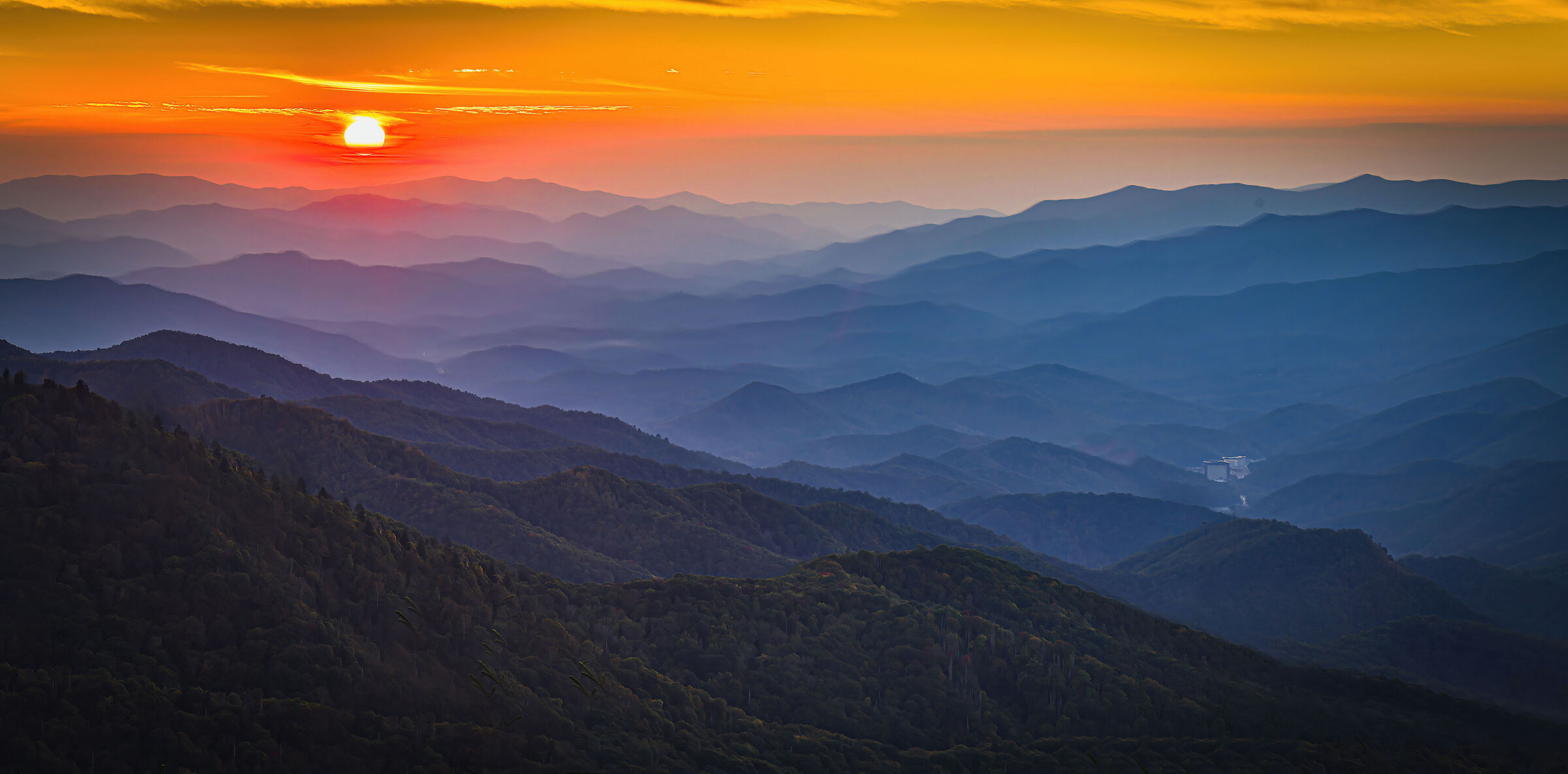 Waterrock Overlook, Blue Ridge Mountains