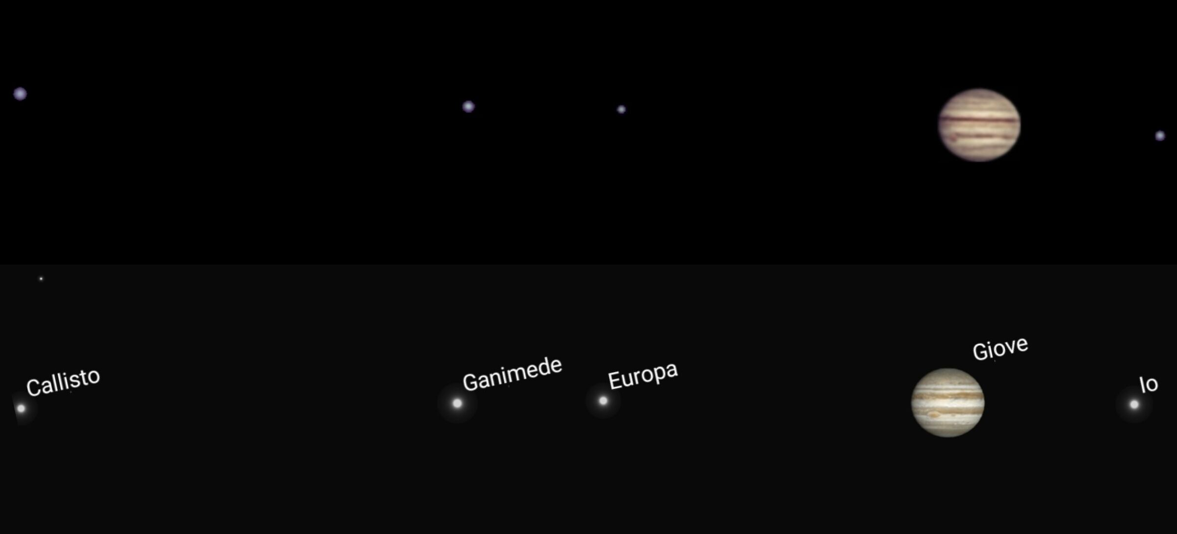 Test  Nikon p1000 Giove con satelliti Raw P