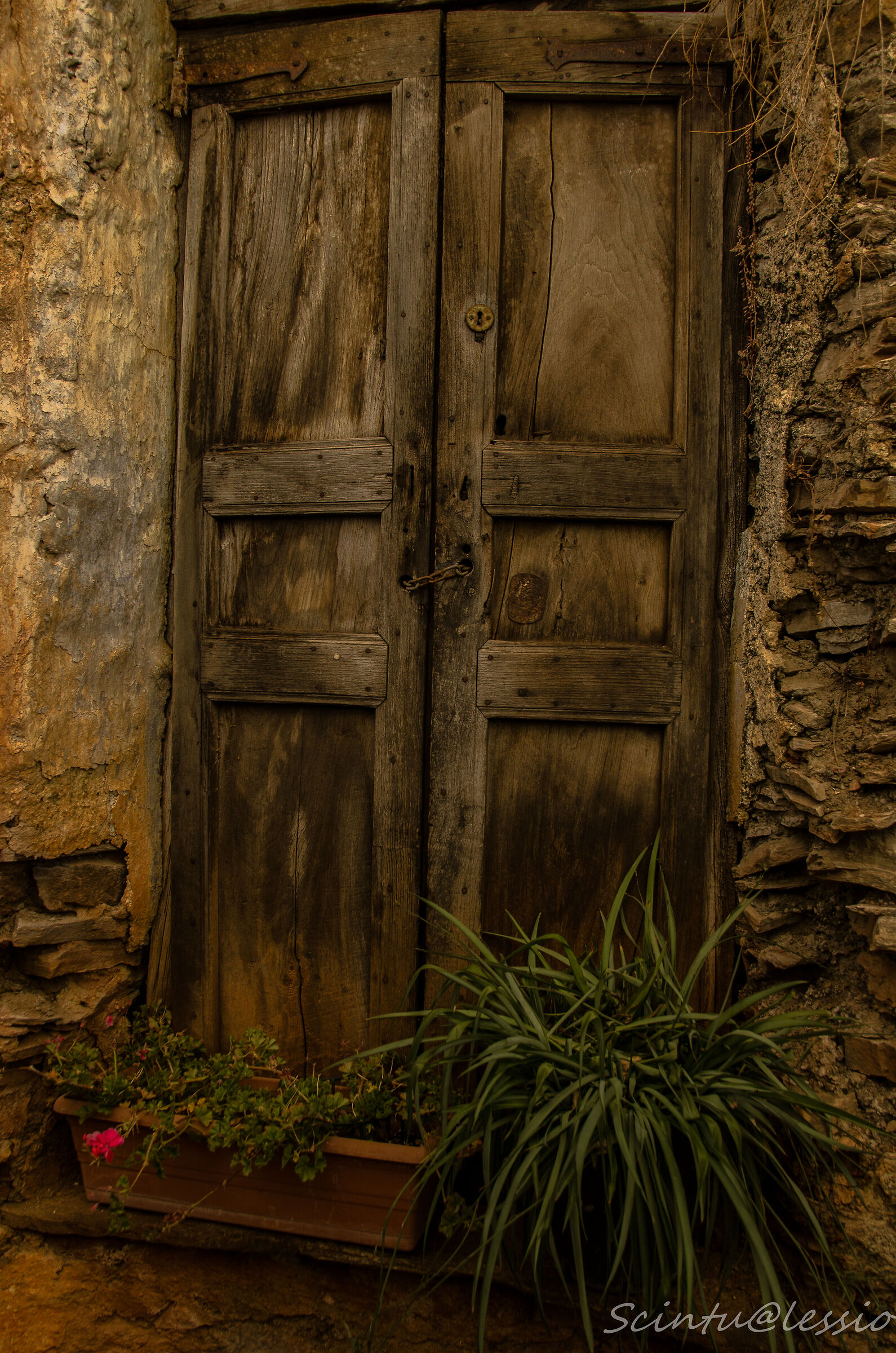 Porta abbandonata Tonara