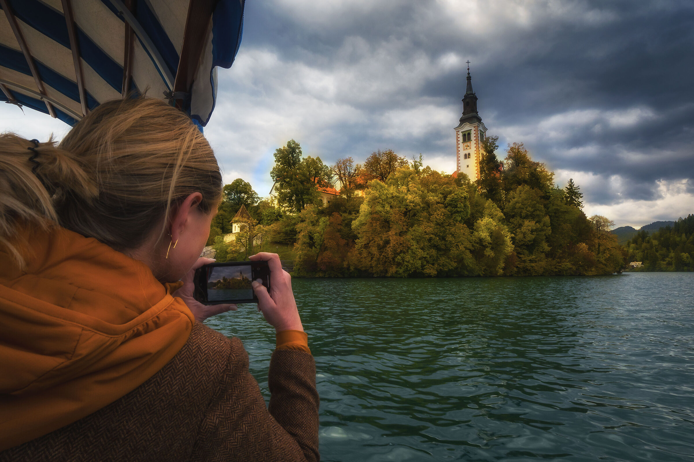 short pletna trip, on lake bled