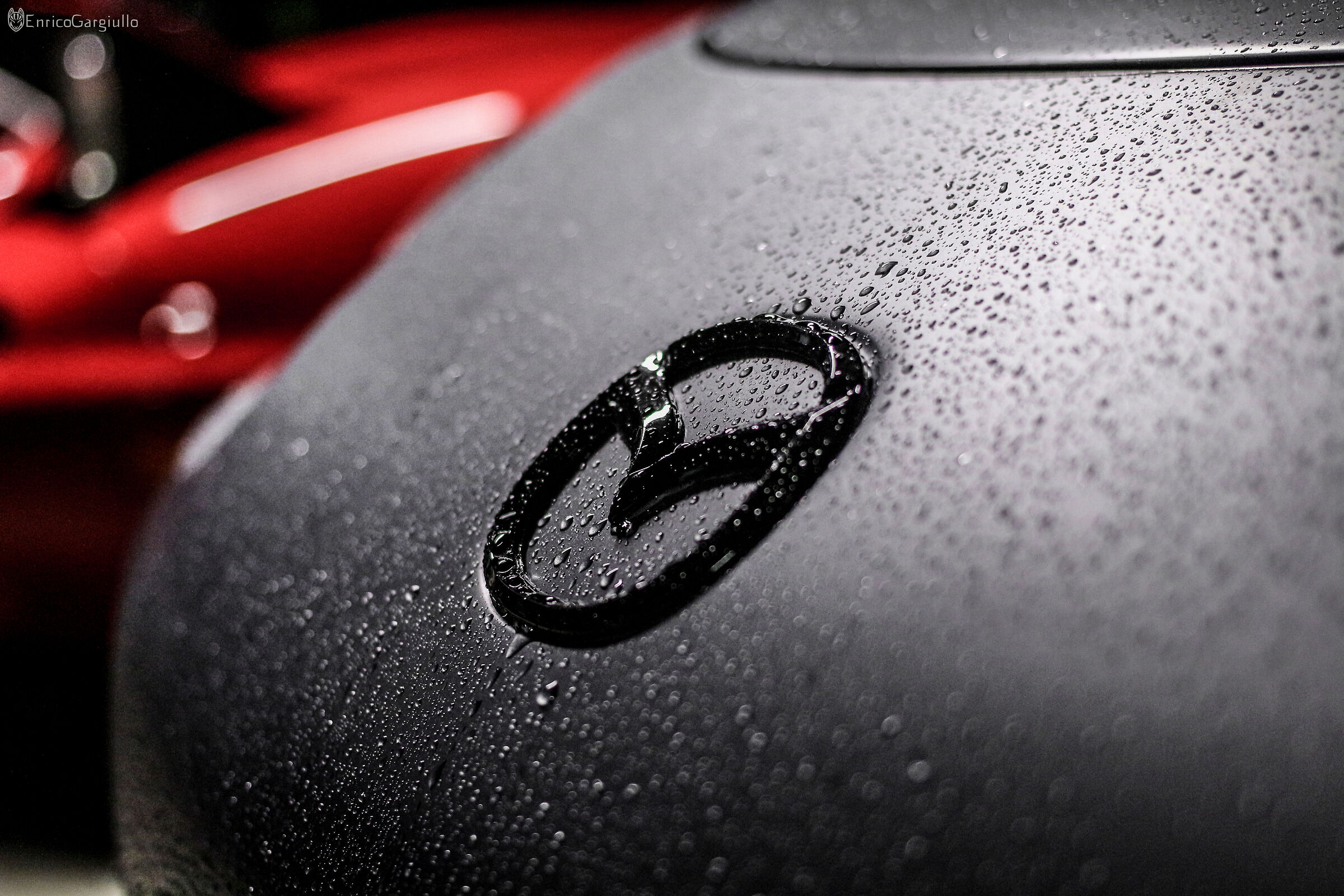 Rain on Mazda