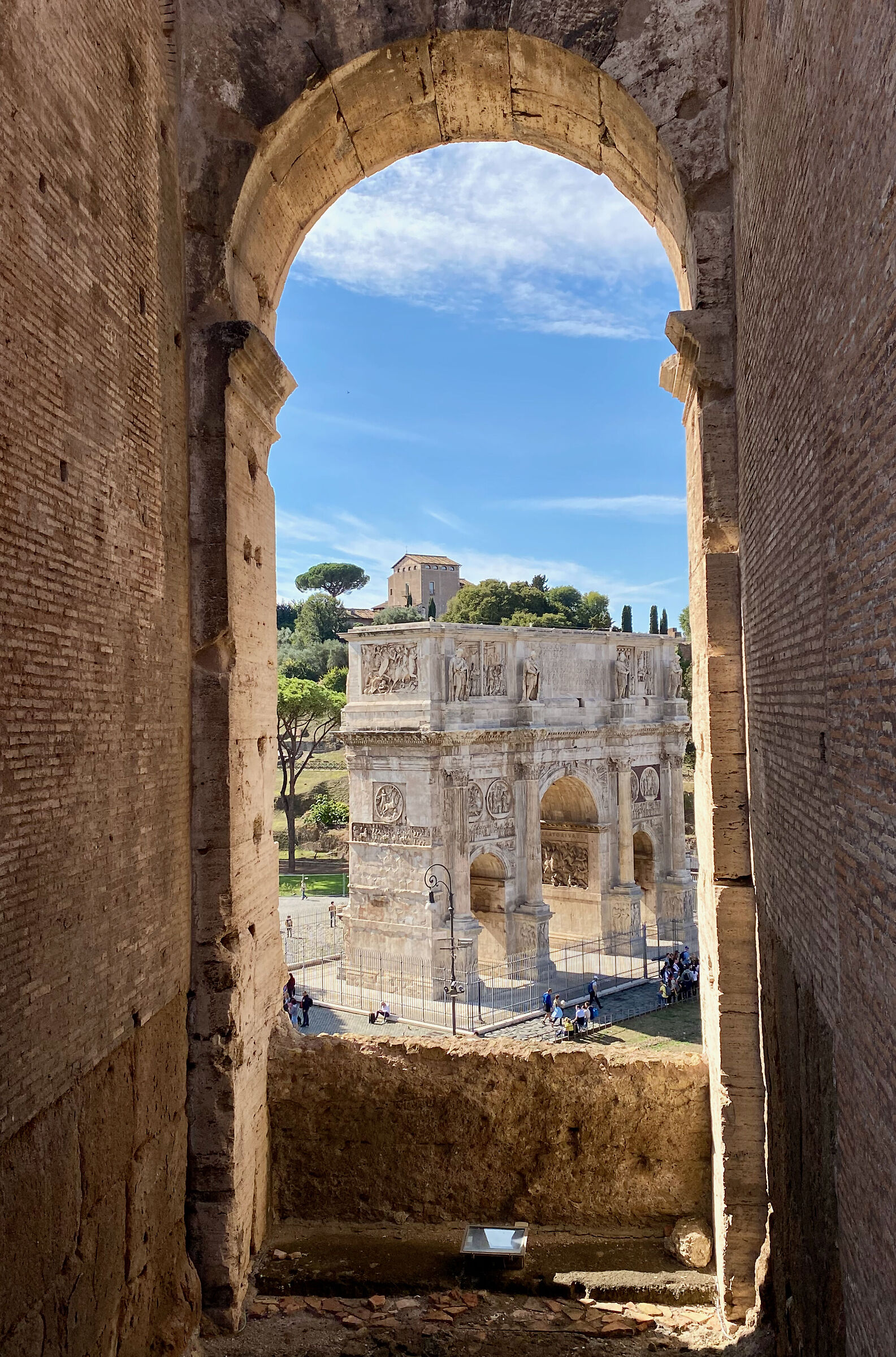 Arch of Constantine from the Colosseum