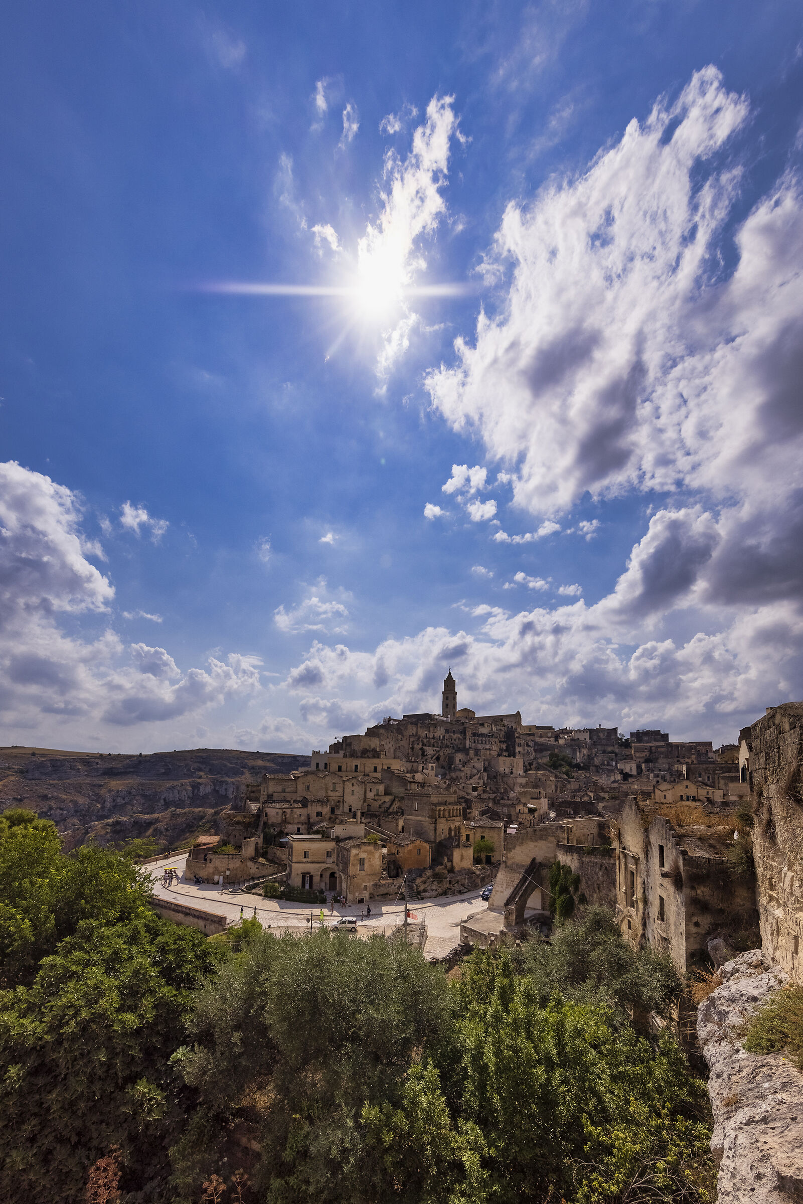 Matera in controluce
