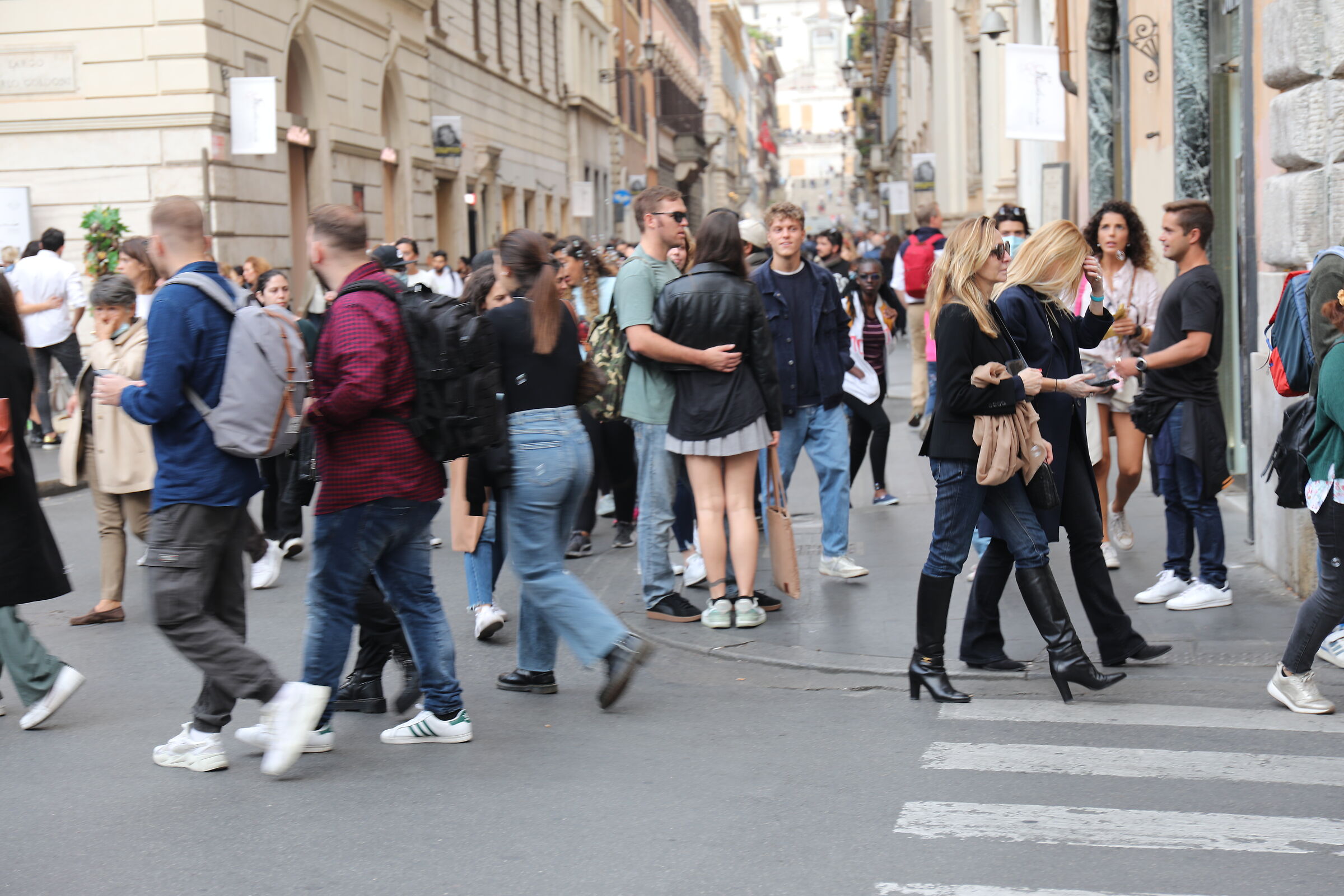 Roma via del corso ( Roma torna a vivere ottobre 2021)