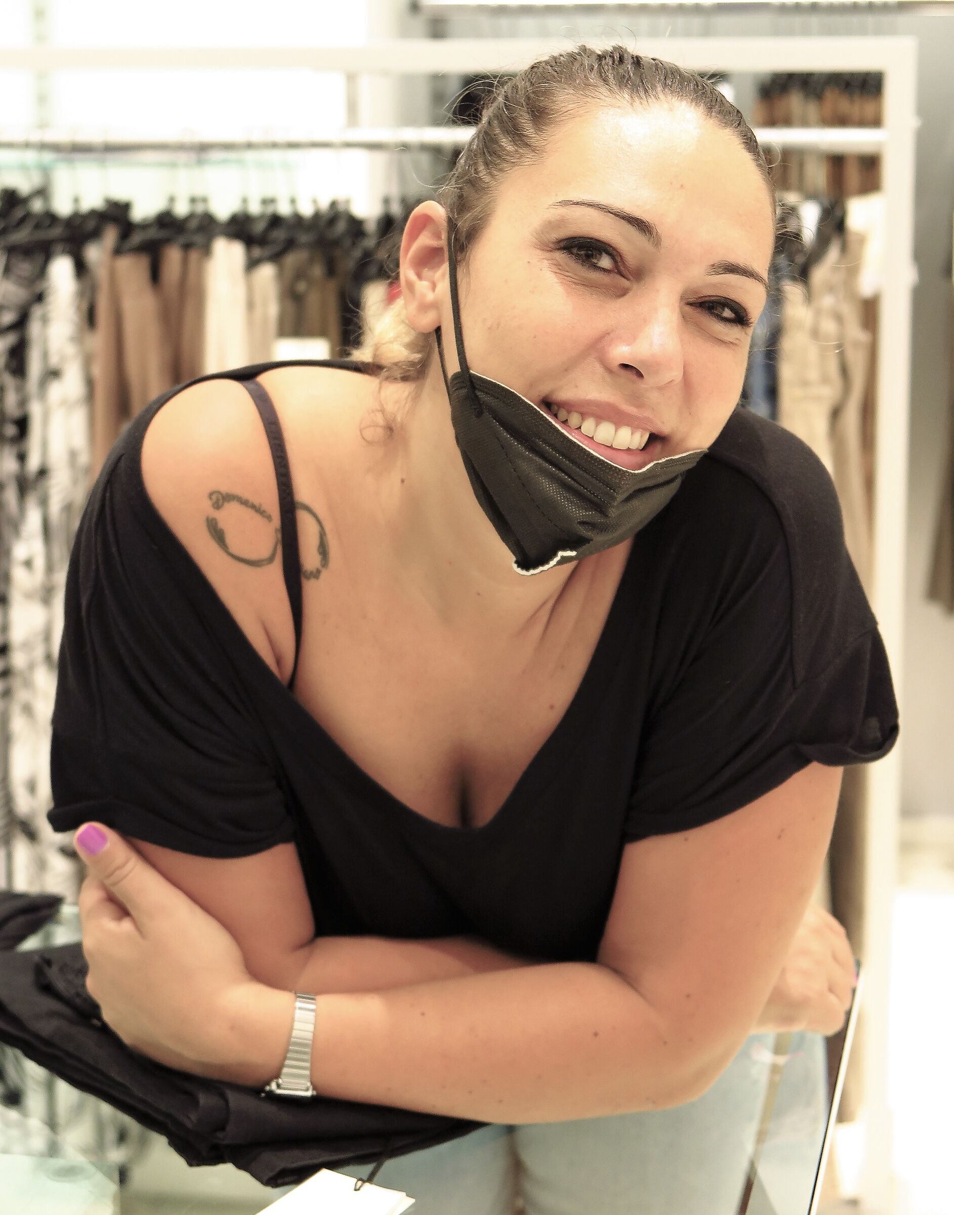 The shop assistants smile again!