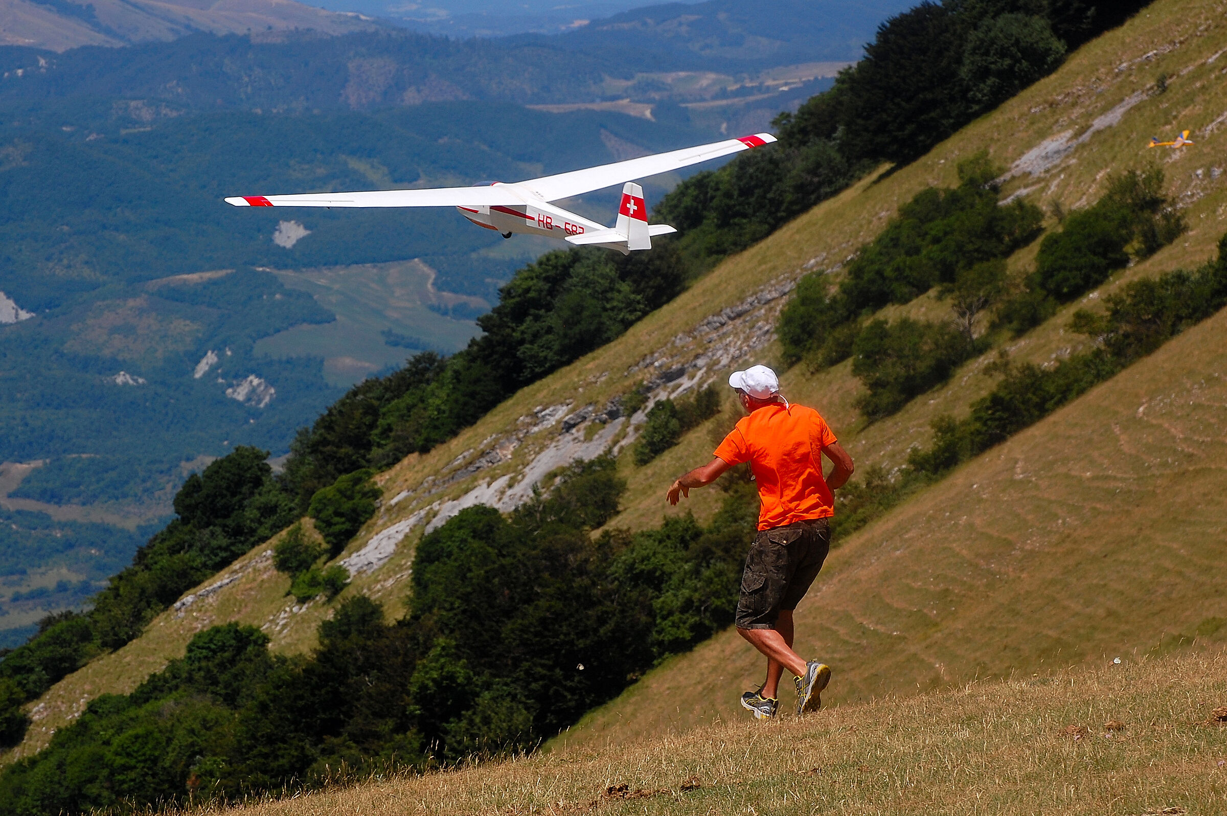 Mount Cucco. Model international glider competition