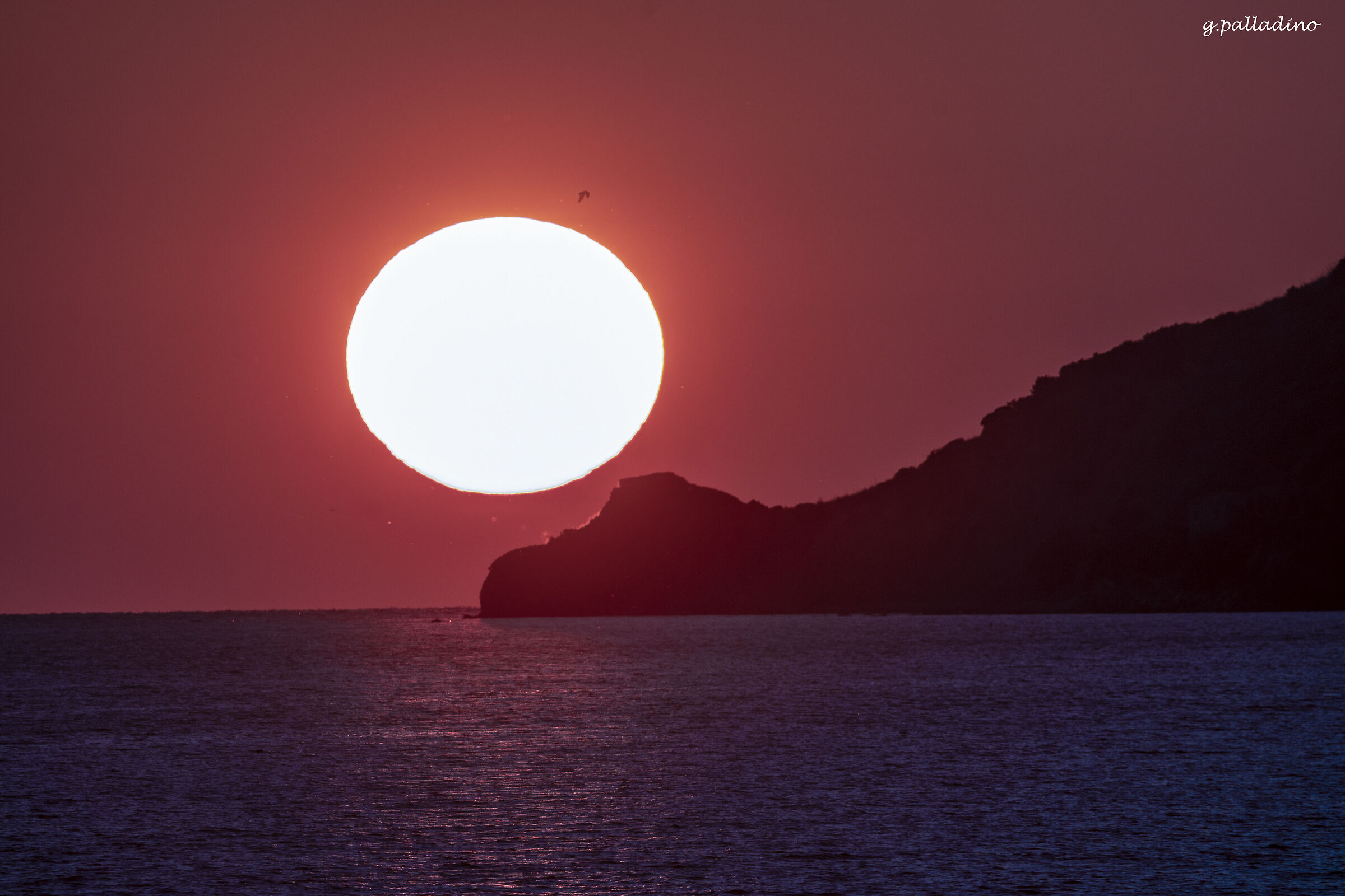 Tramonto dal porto di Casal Velino