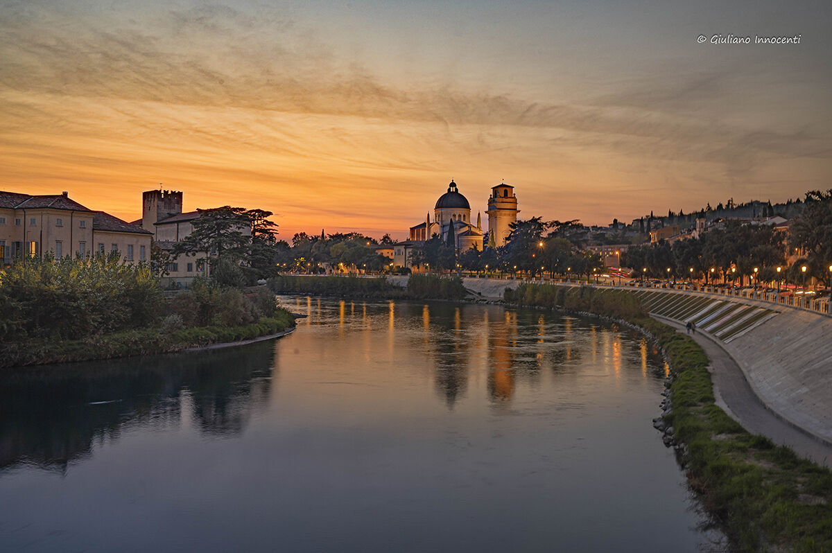 San Giorgio in Braida al tramonto