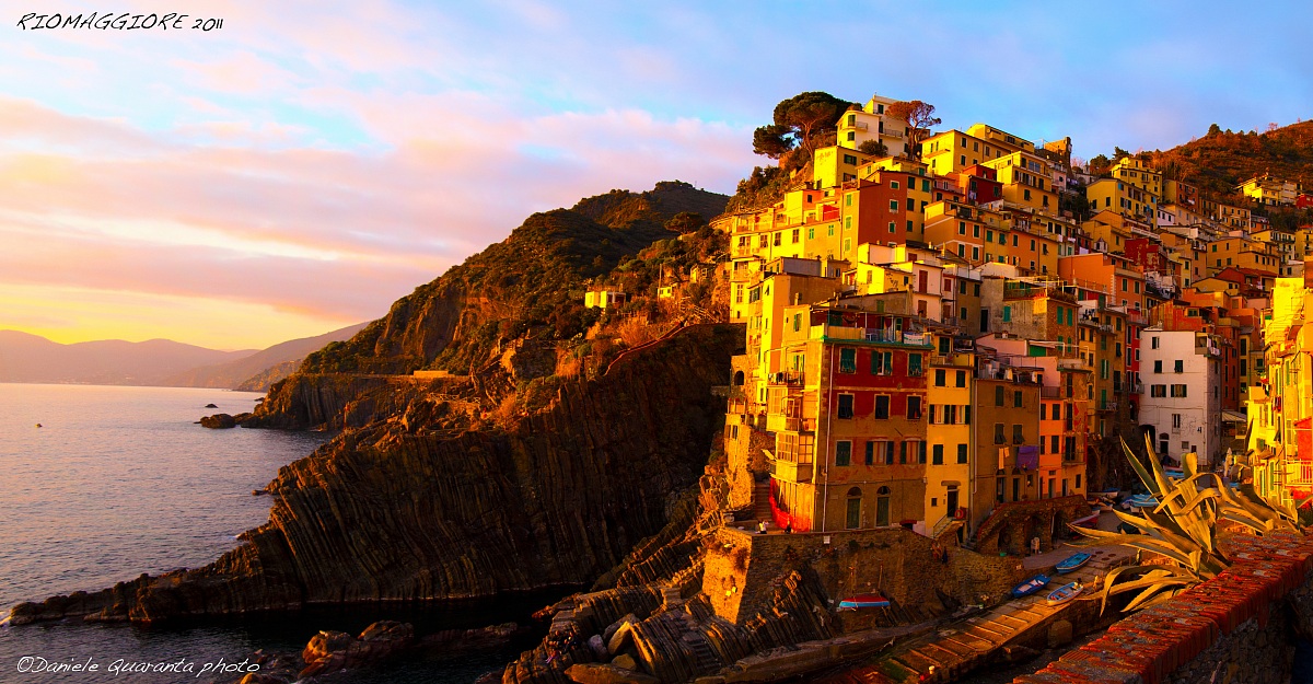Sunset in Riomaggiore!