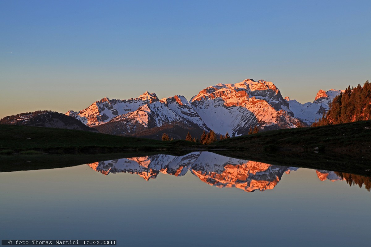 Brenta allo specchio all' alba