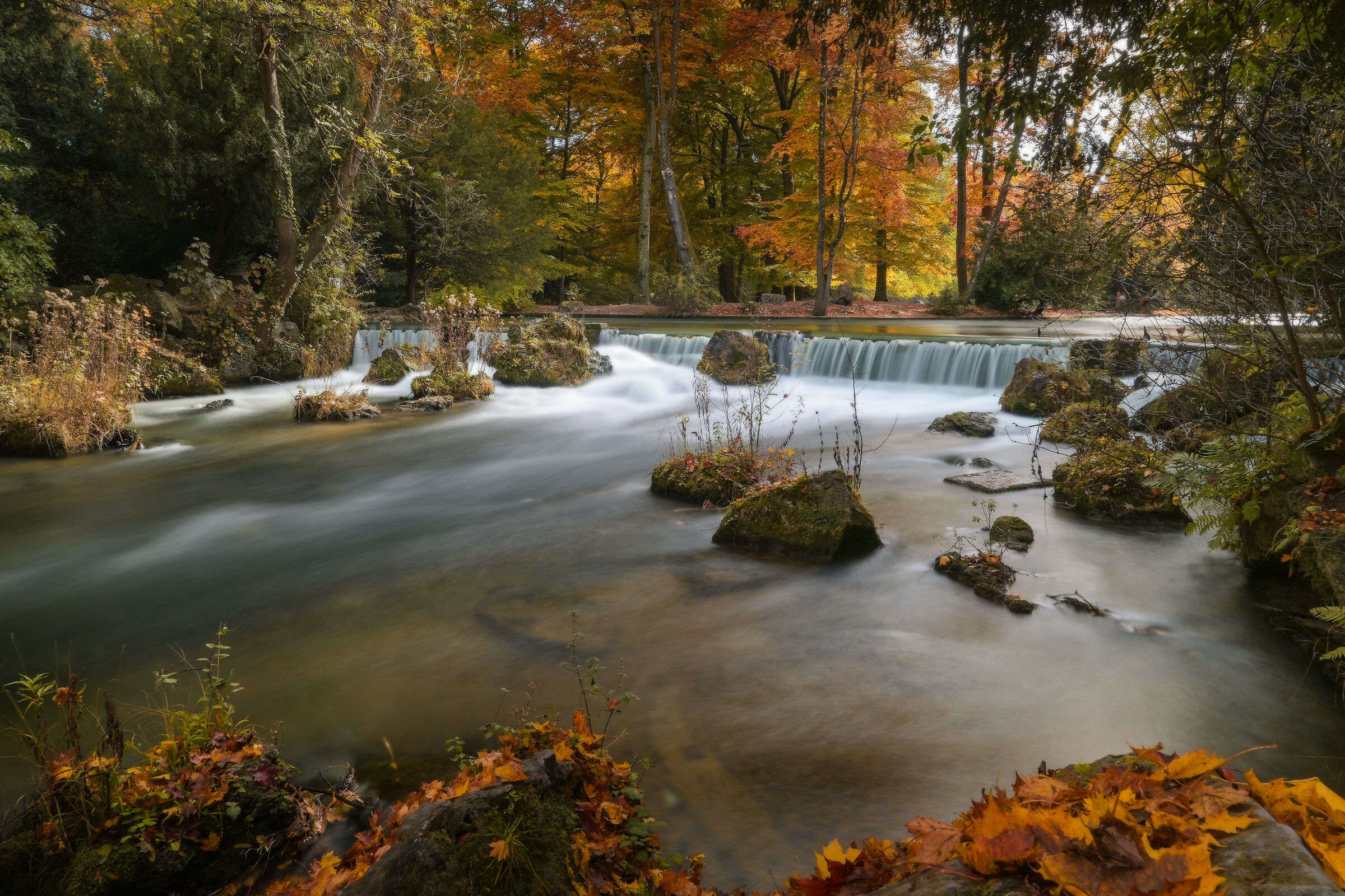 Waterfall in the English Garden - Munich