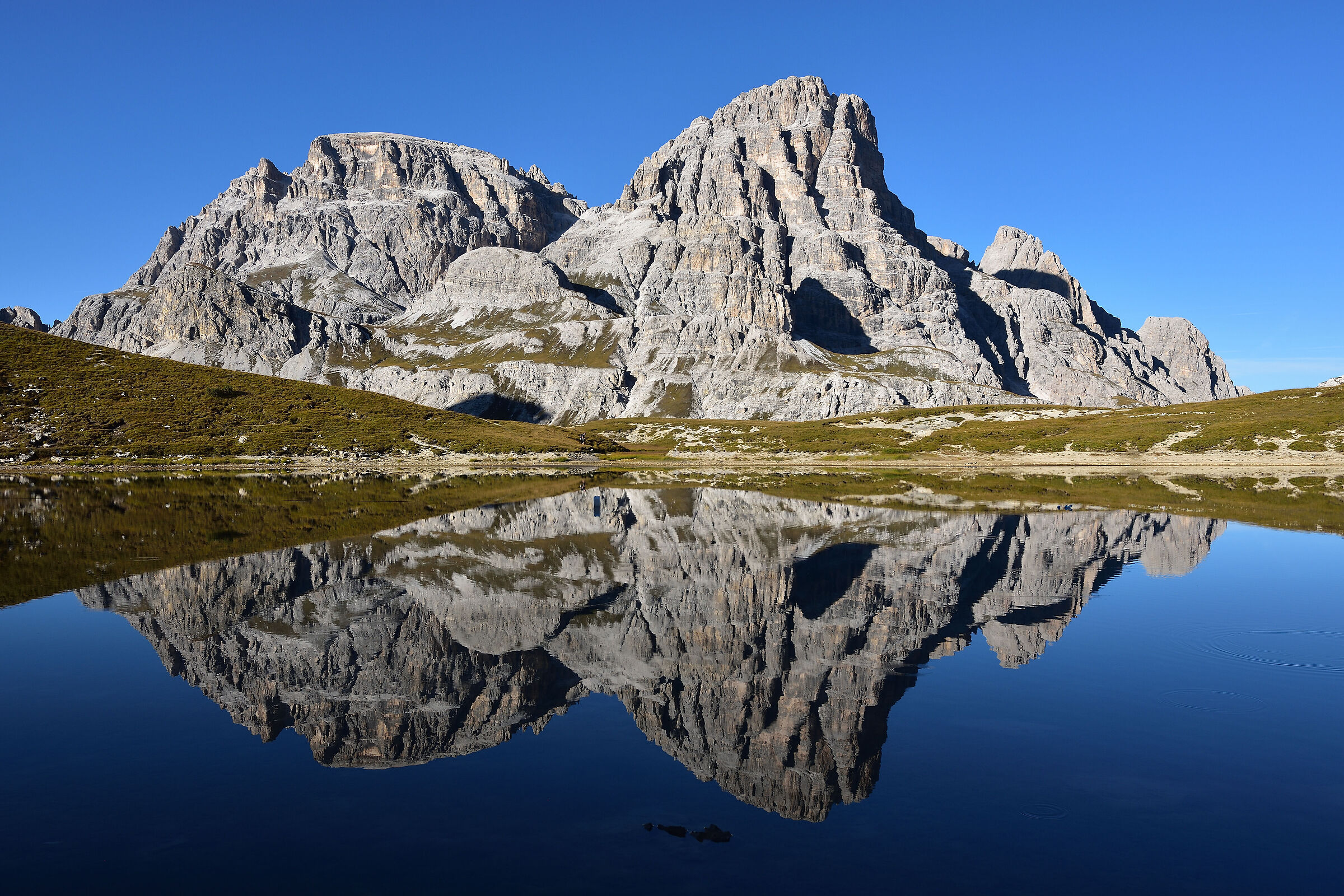 Last lights at the Laghi ai Piani (Sesto Dolomites)