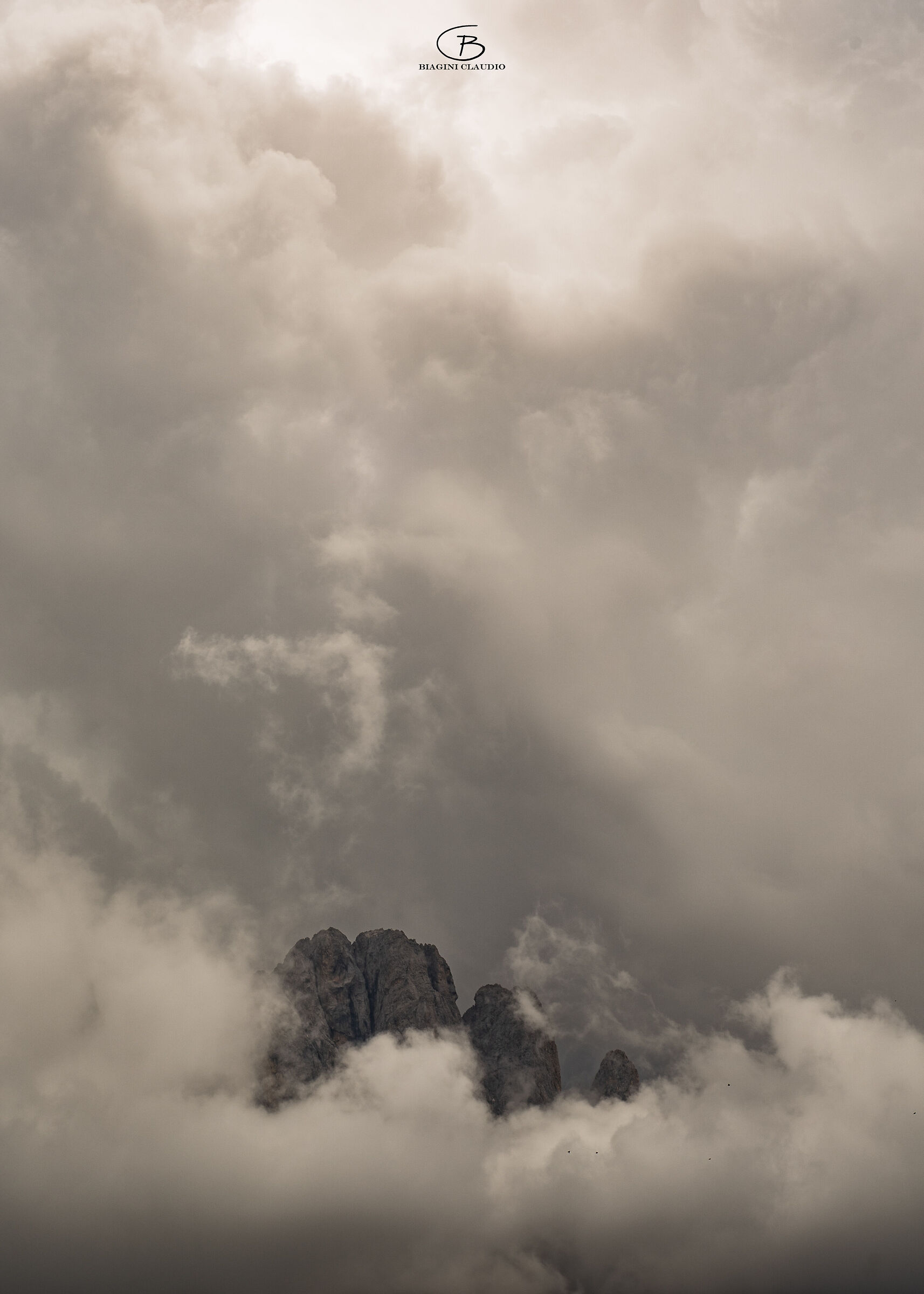 Nestled in the clouds