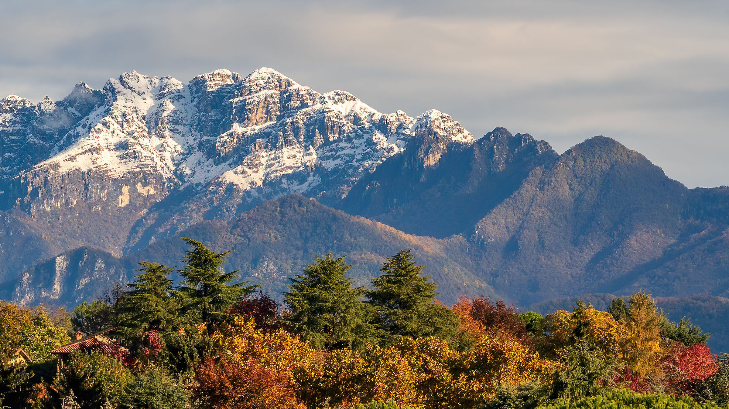 First snow on the Resegone