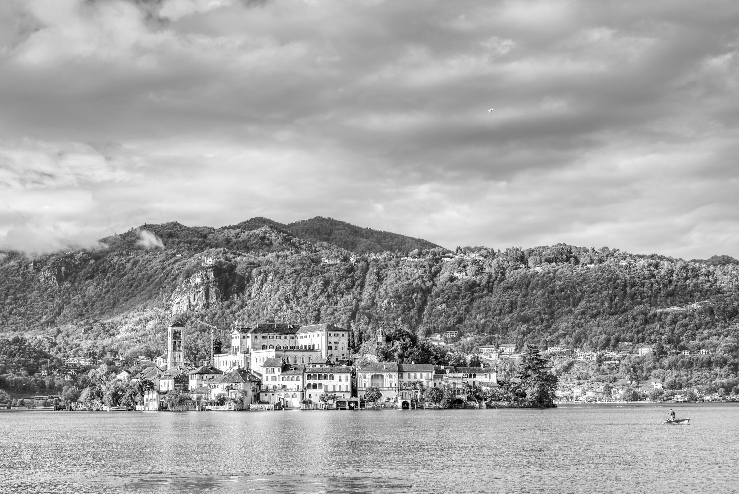 L'Isola di San Giulio in B/N