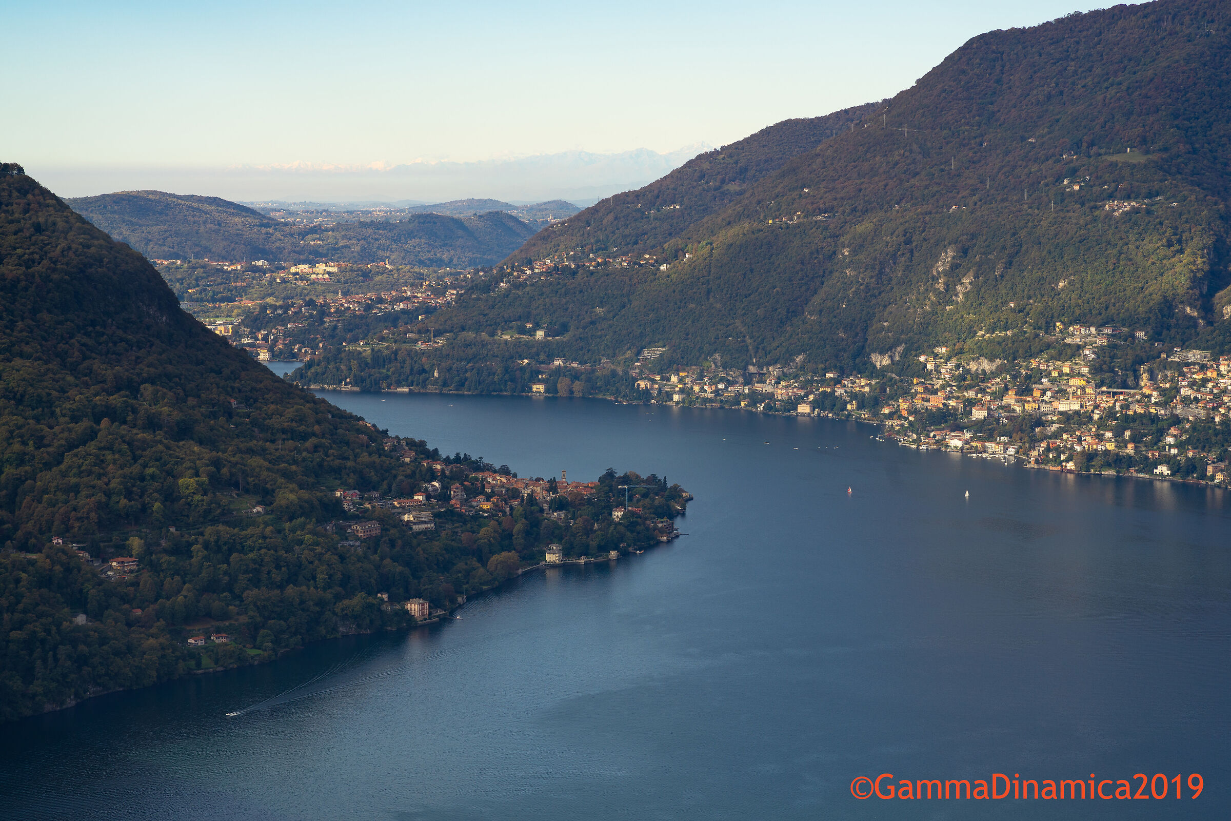 Lake Como seen from Faggeto