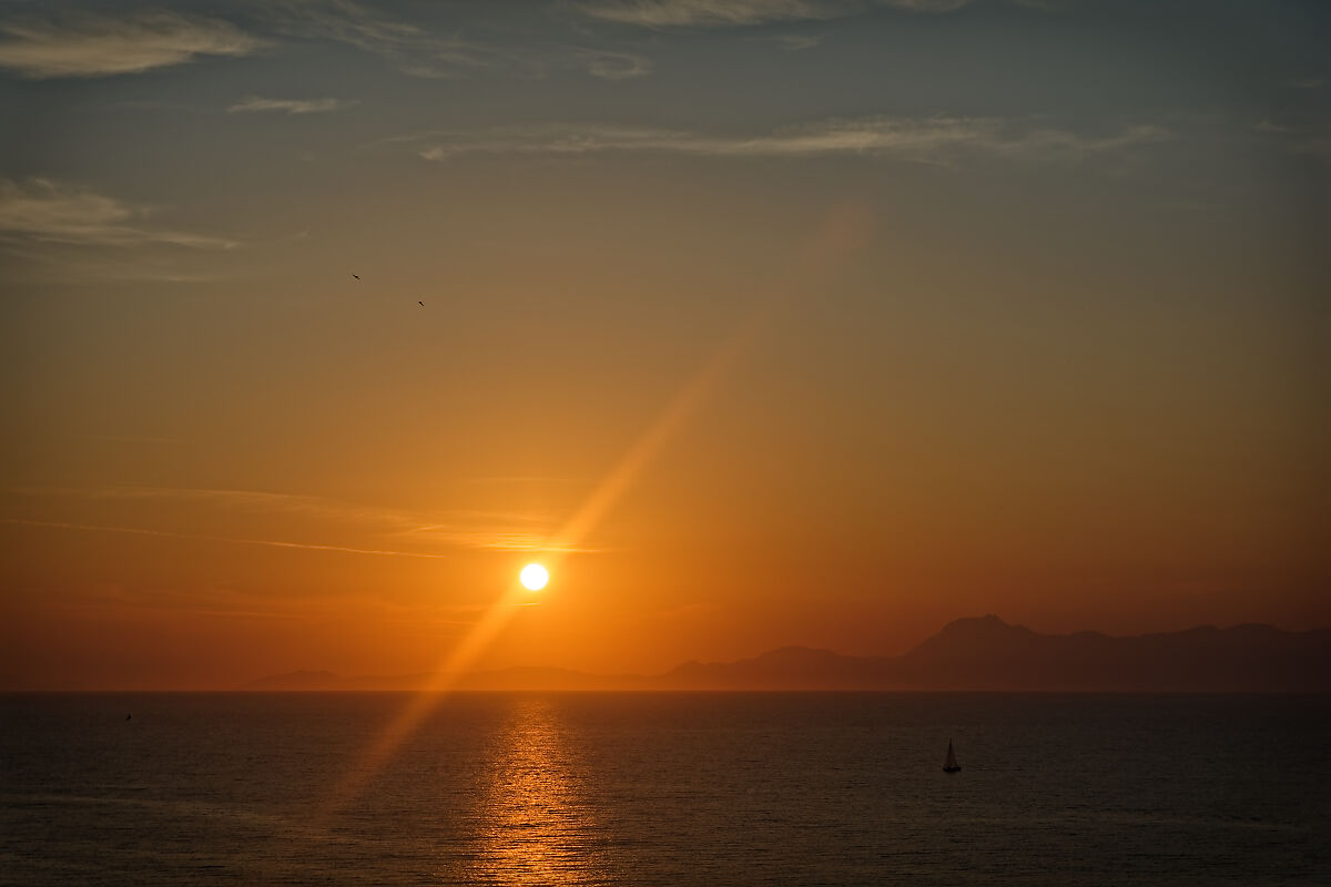 sunset in Agropoli