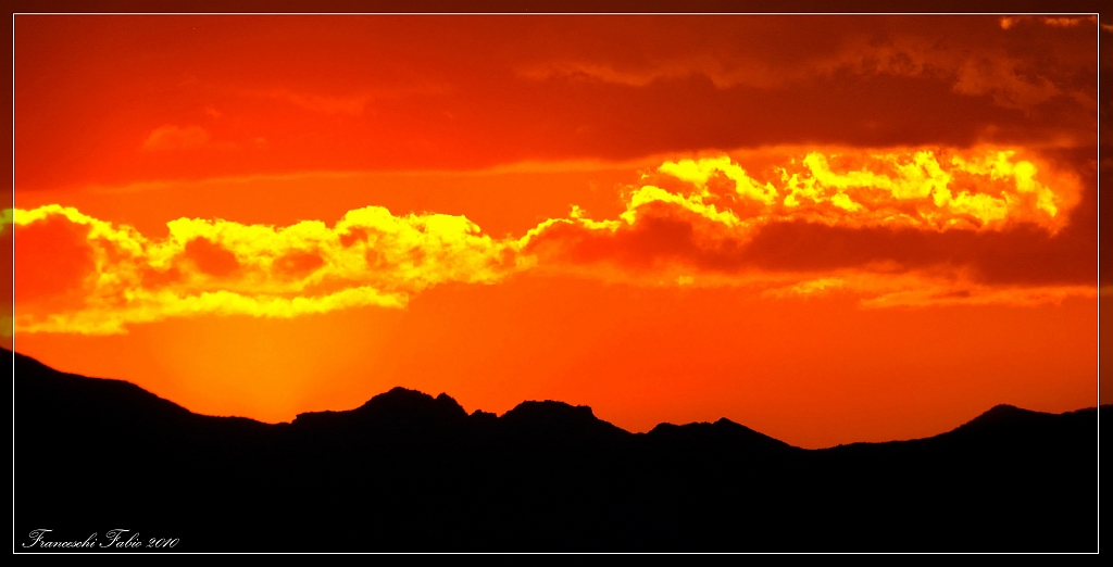 Tramonto infuocato!
