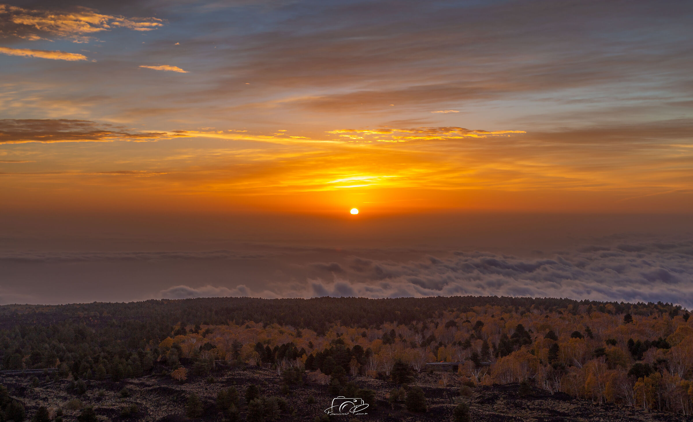 Sunrise from the Sartorius Mount - Etna 2021