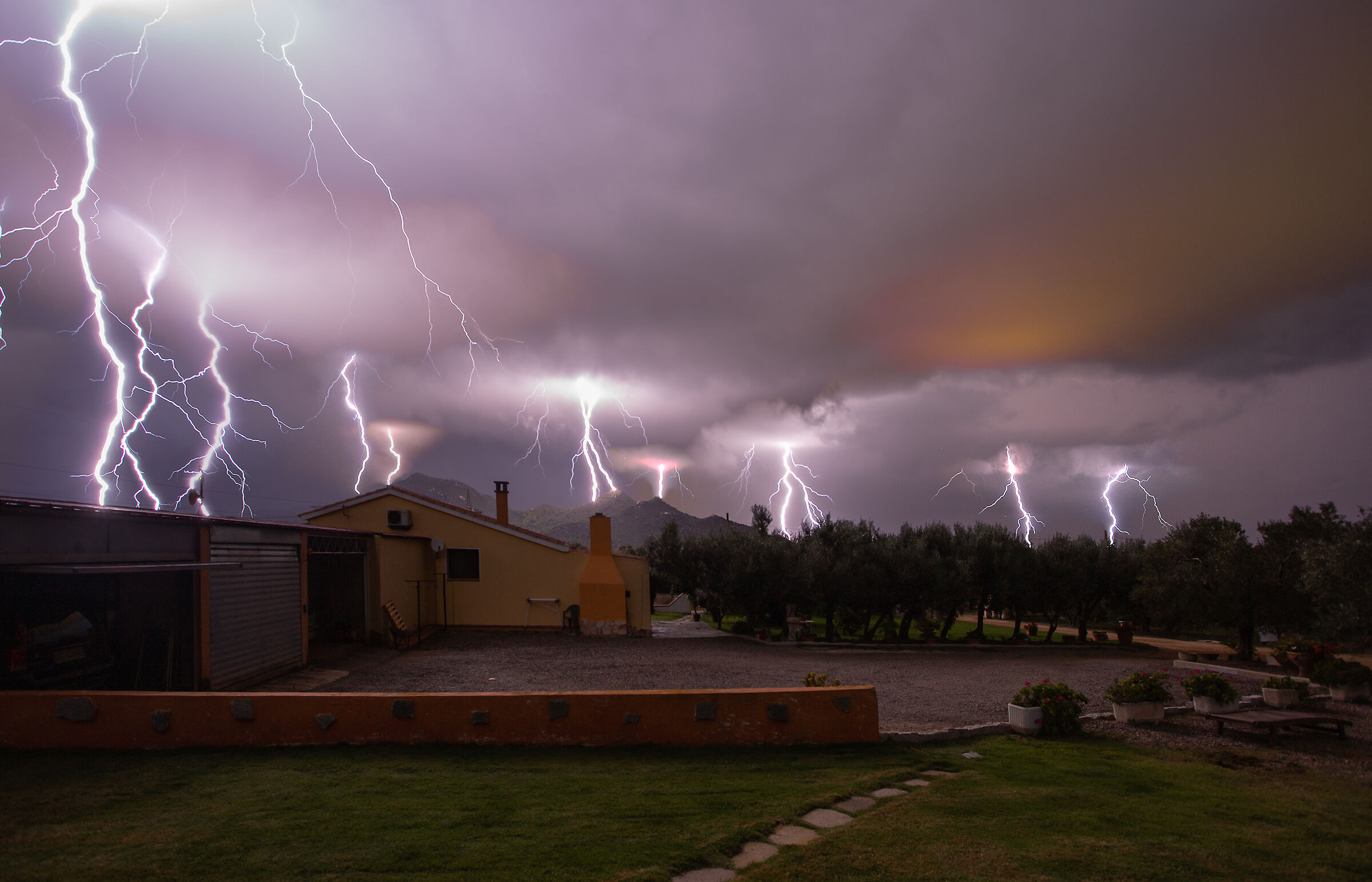 Lightning storm in Castiadas