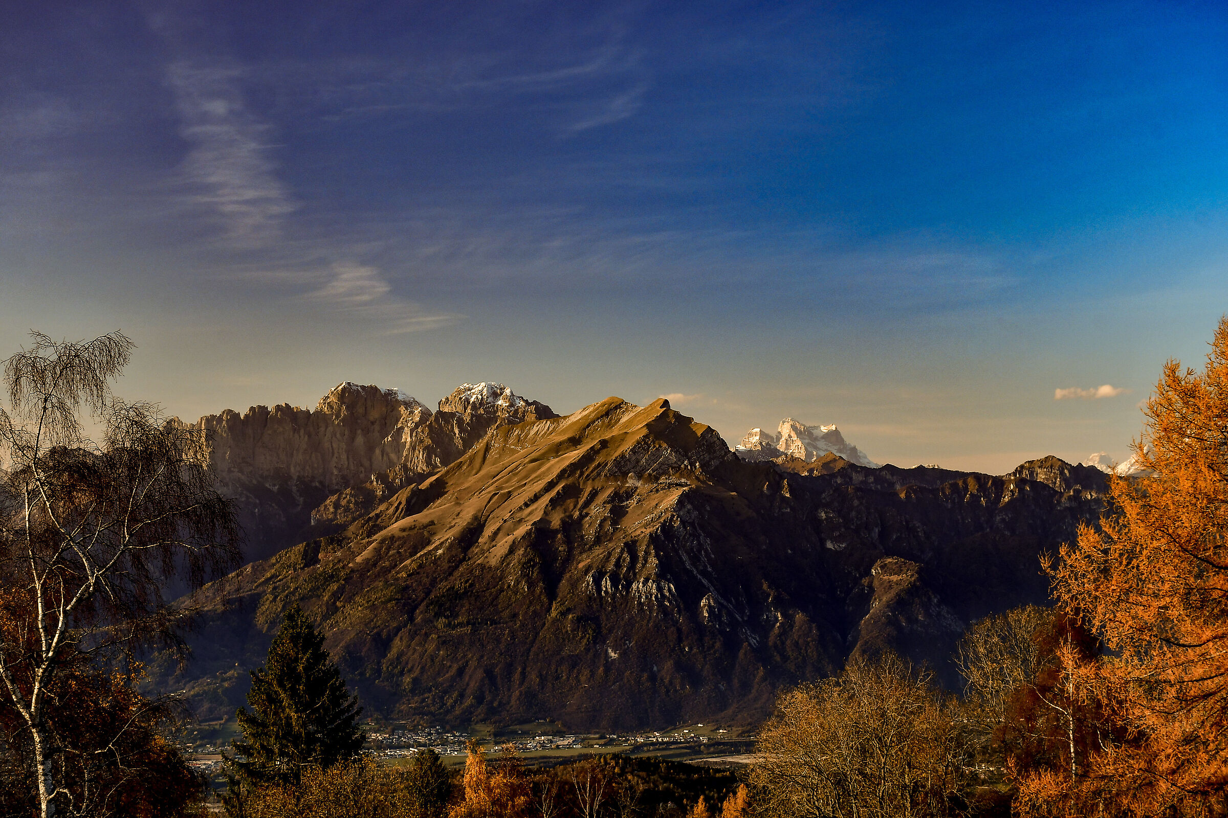 Valbelluna al tramonto